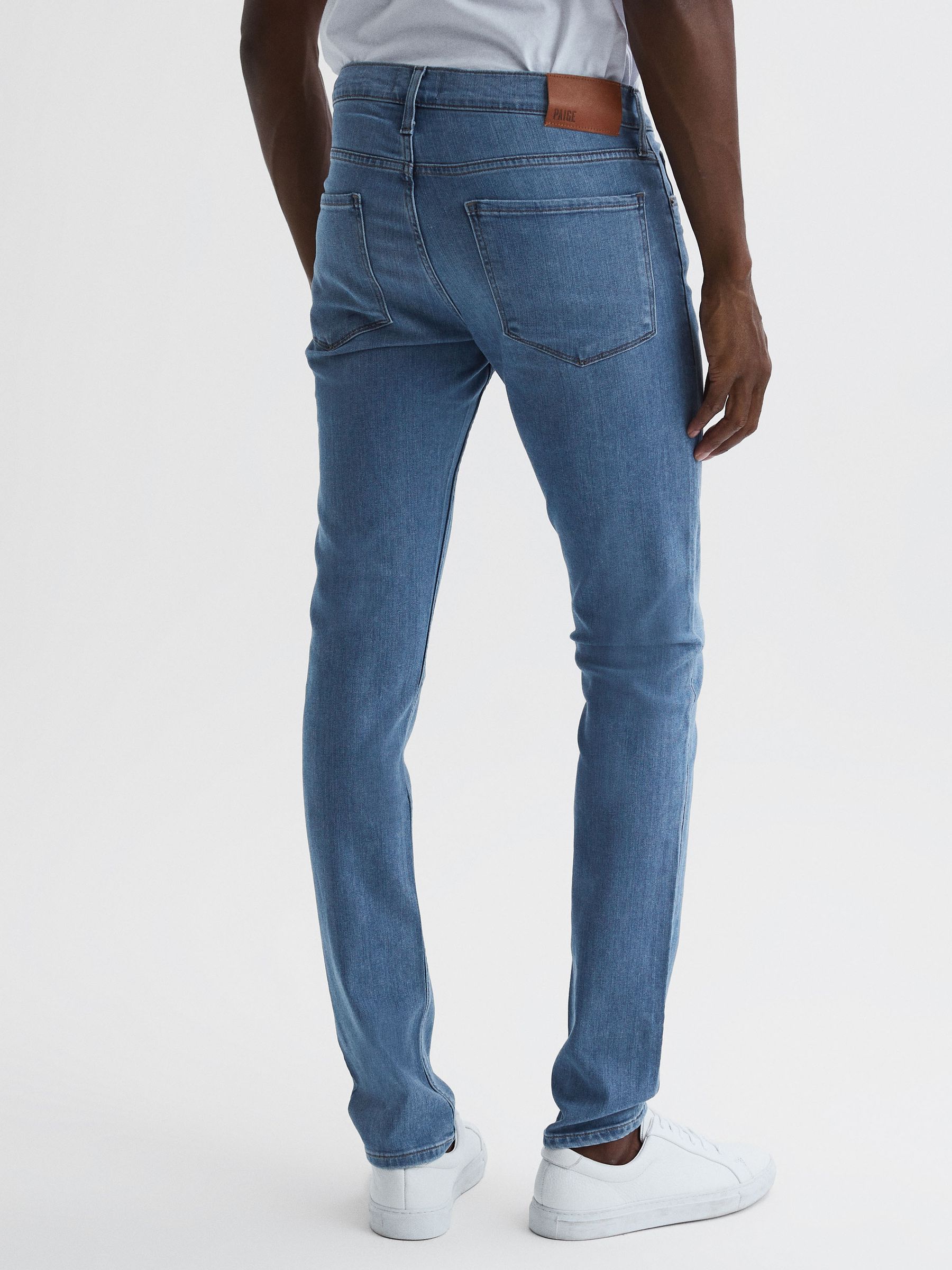 Paige High Stretch Super Skinny Jeans in Burnett - Image 5 of 6