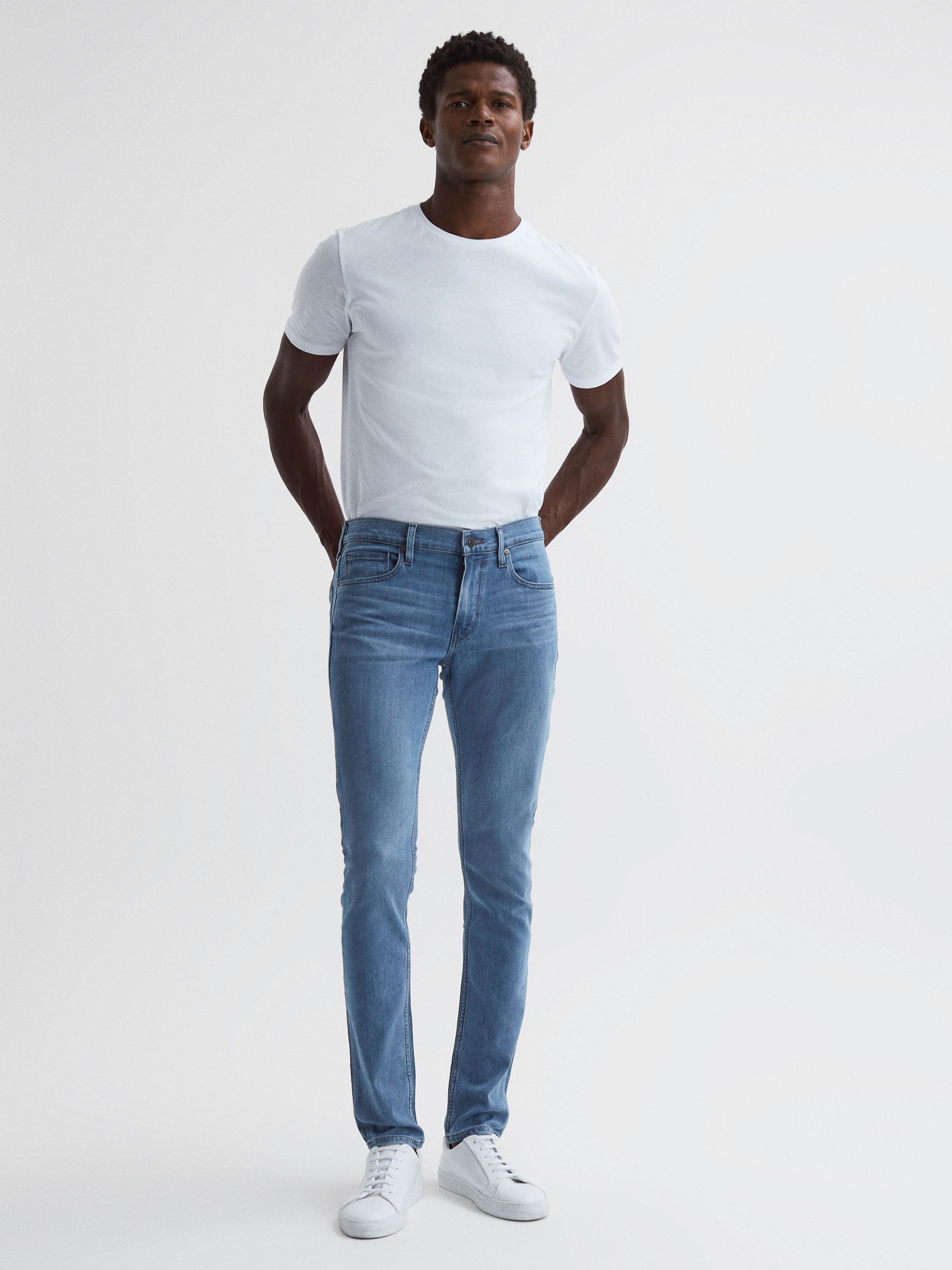 Paige High Stretch Super Skinny Jeans in Burnett - Image 6 of 6
