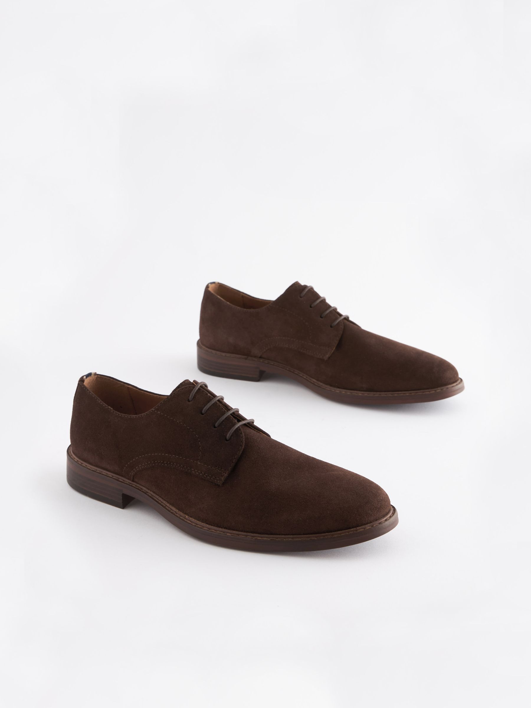 Brown Suede Derby - Image 1 of 7