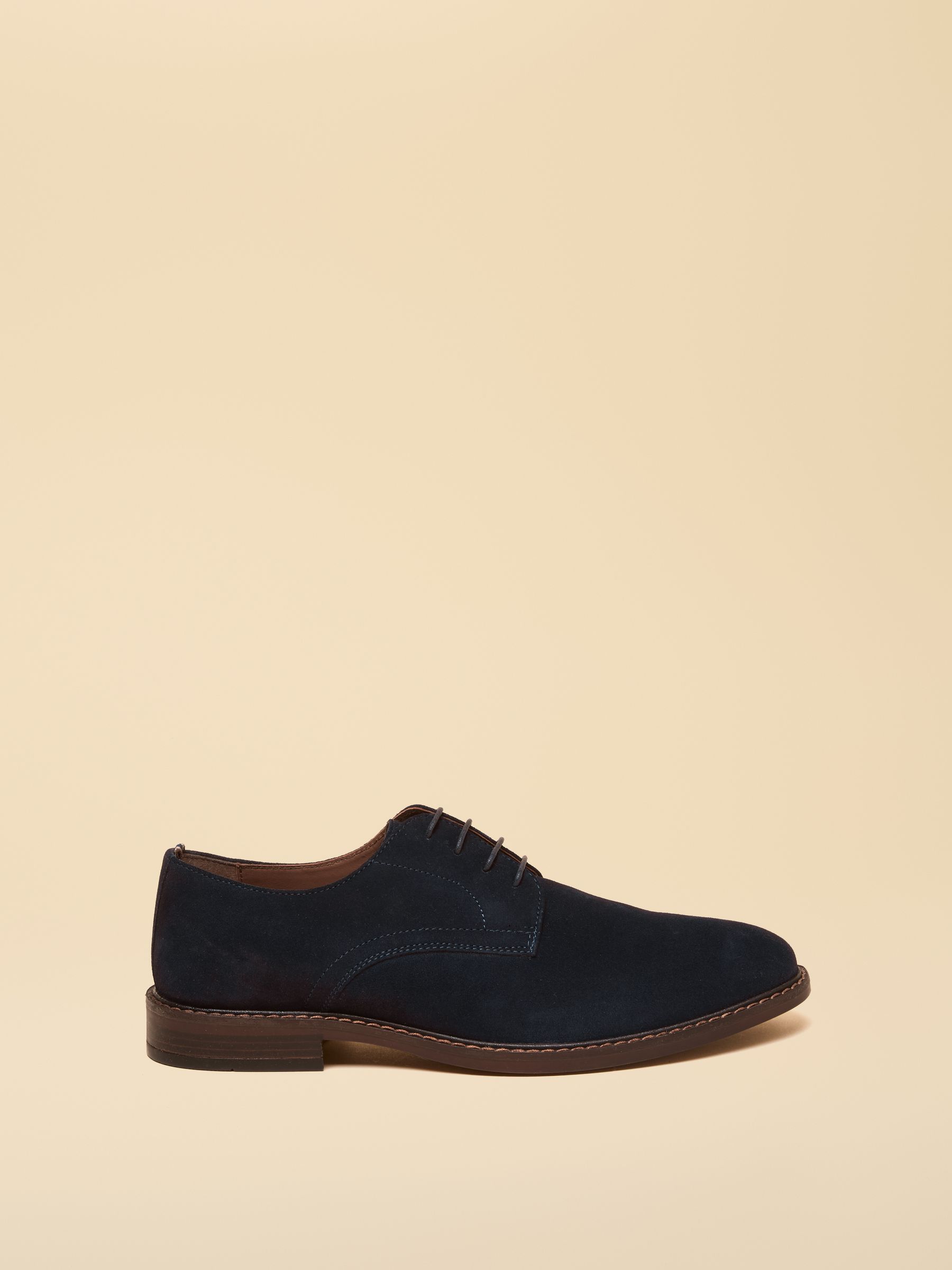 Navy Blue Suede Derby - Image 2 of 6
