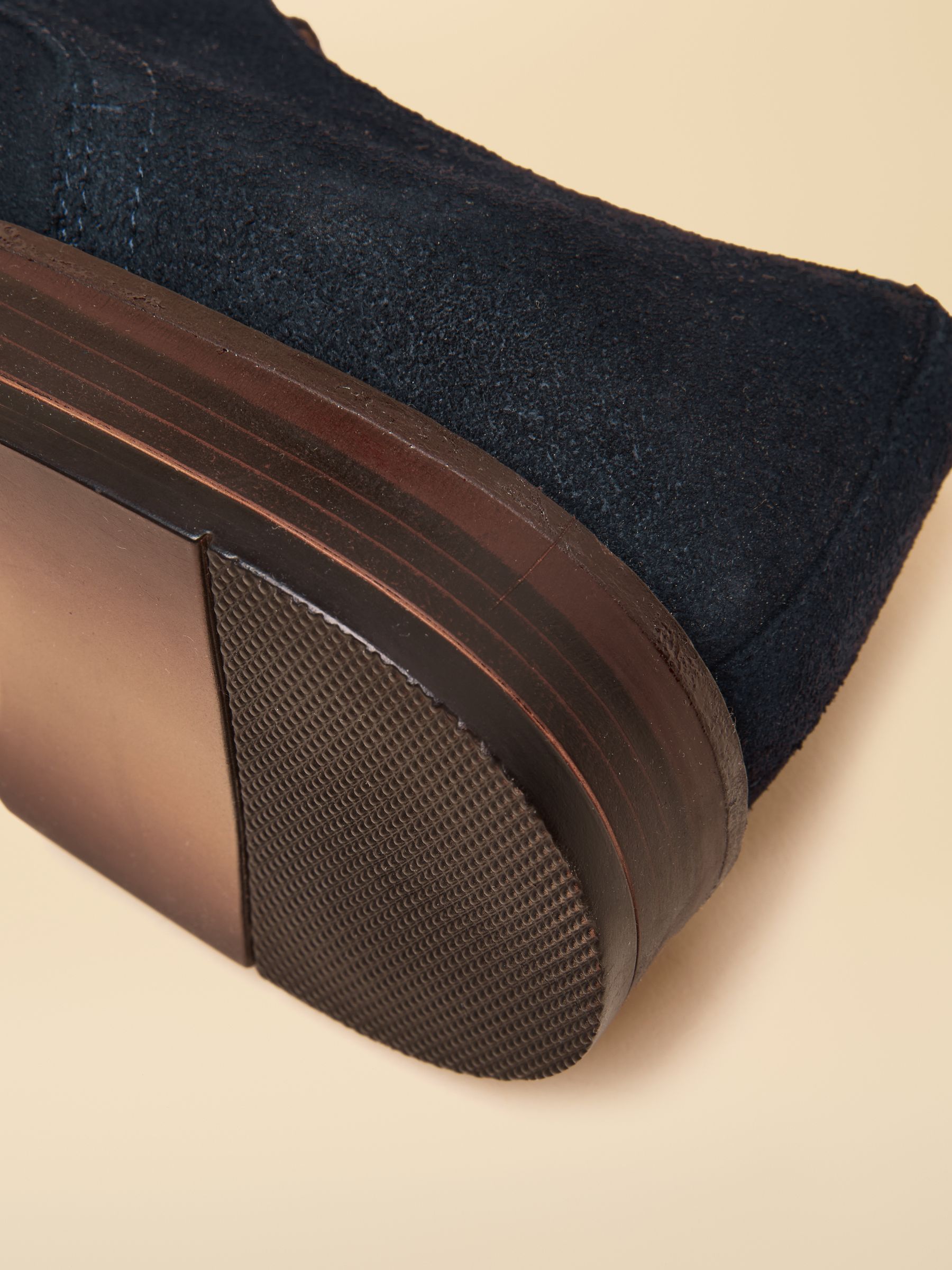 Navy Blue Suede Derby - Image 6 of 6