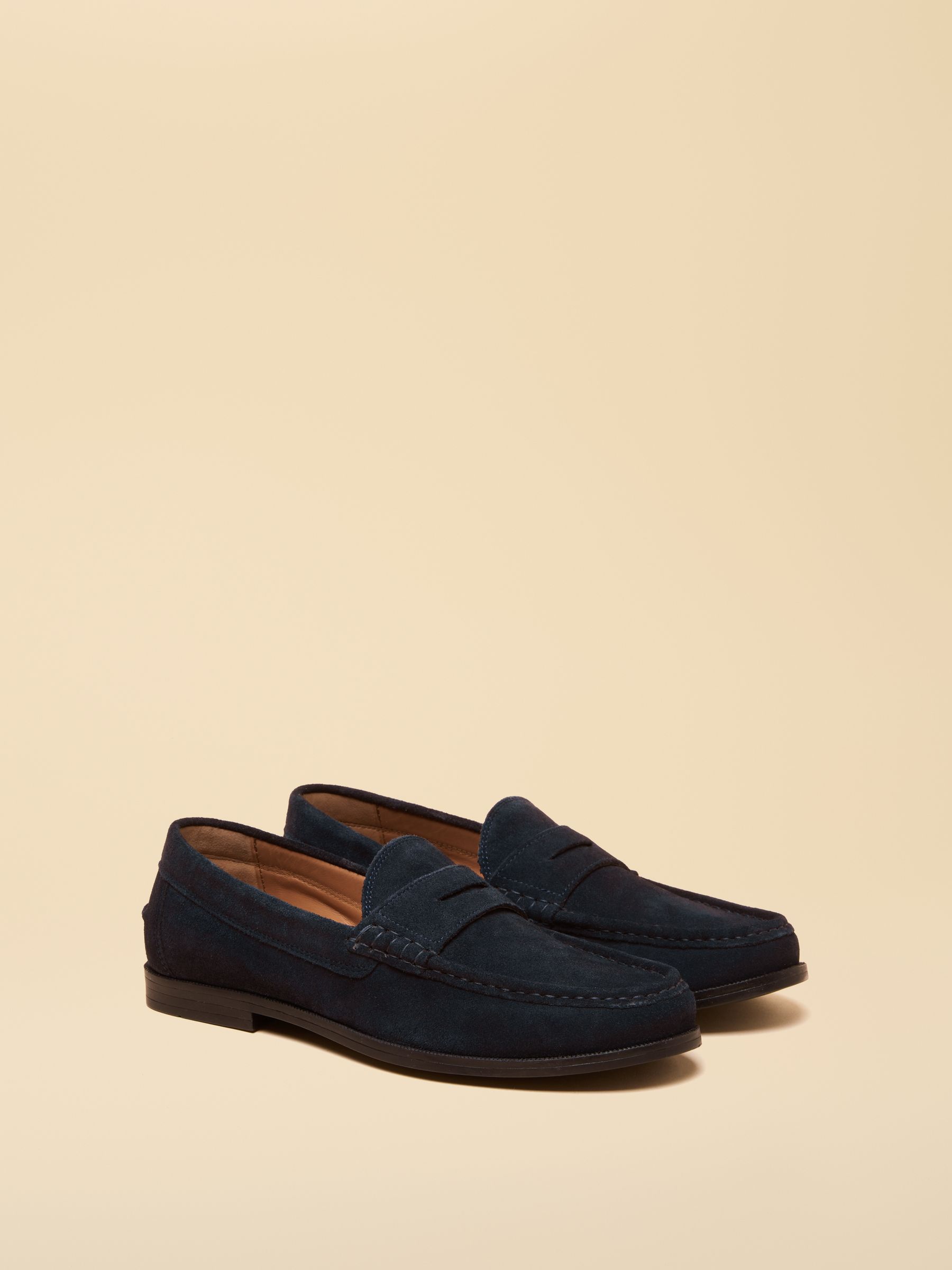 Navy Blue Penny Loafers | Joules display picture 1