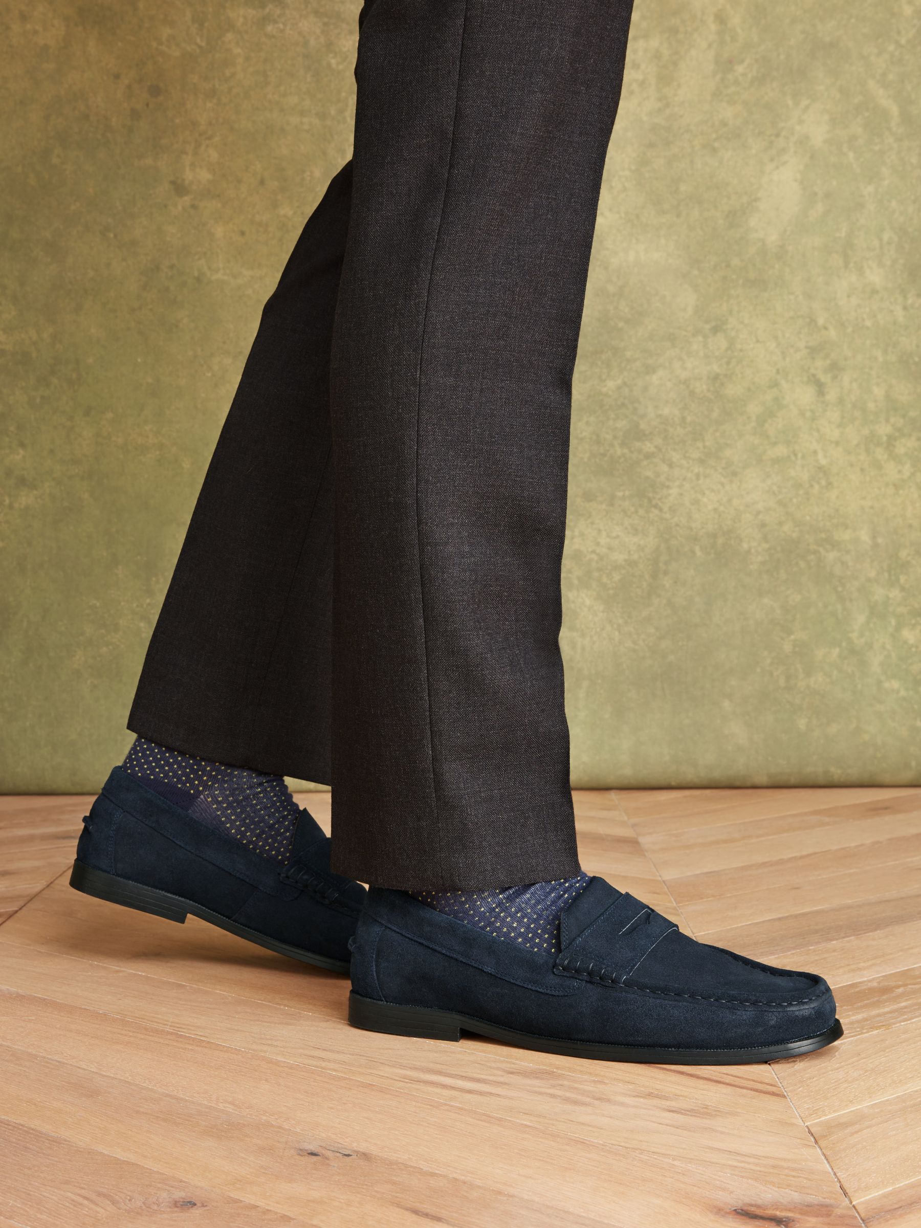 Navy Blue Penny Loafers - Image 8 of 8