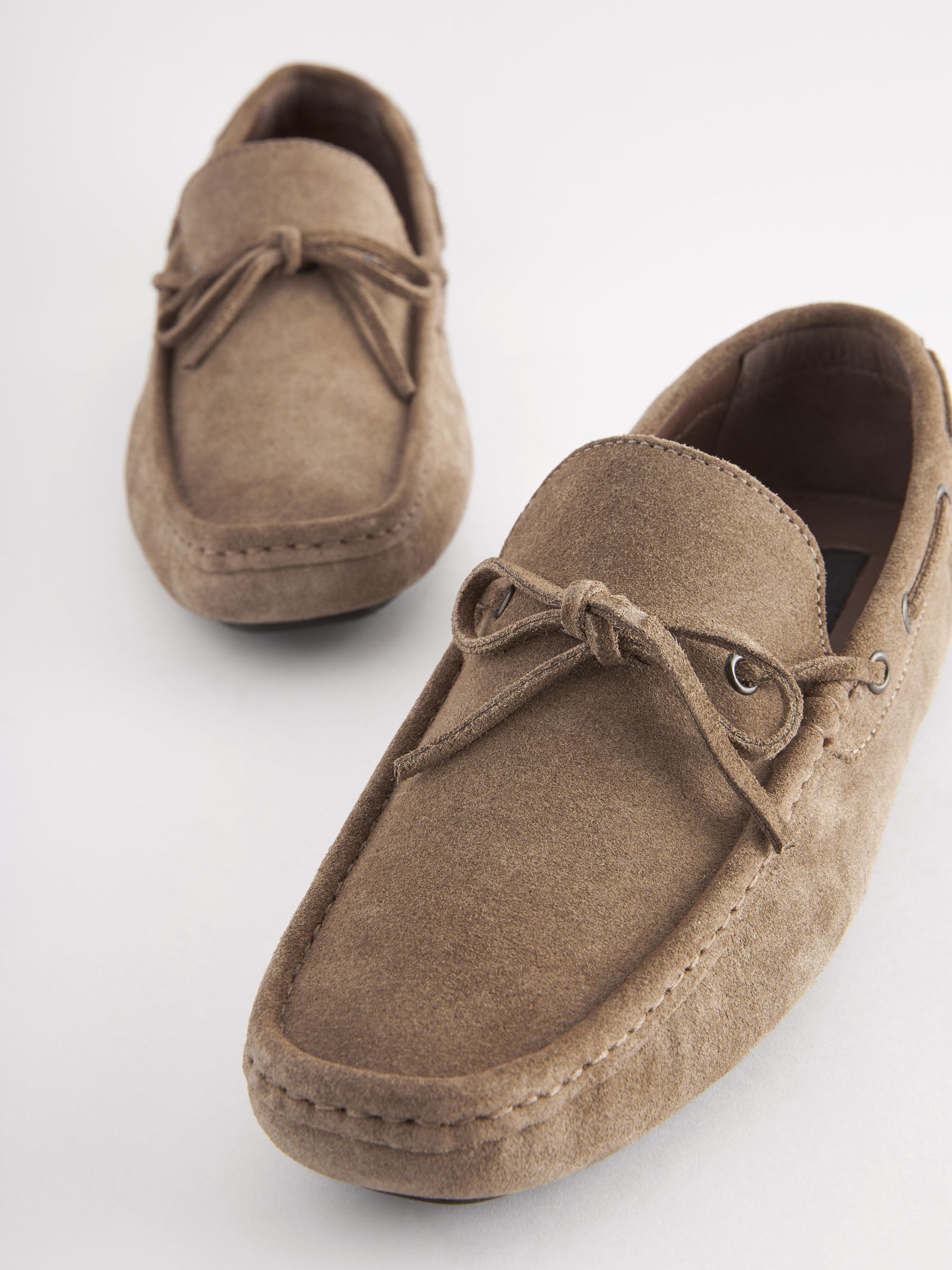 Brown Suede Driver Shoes - Image 4 of 6