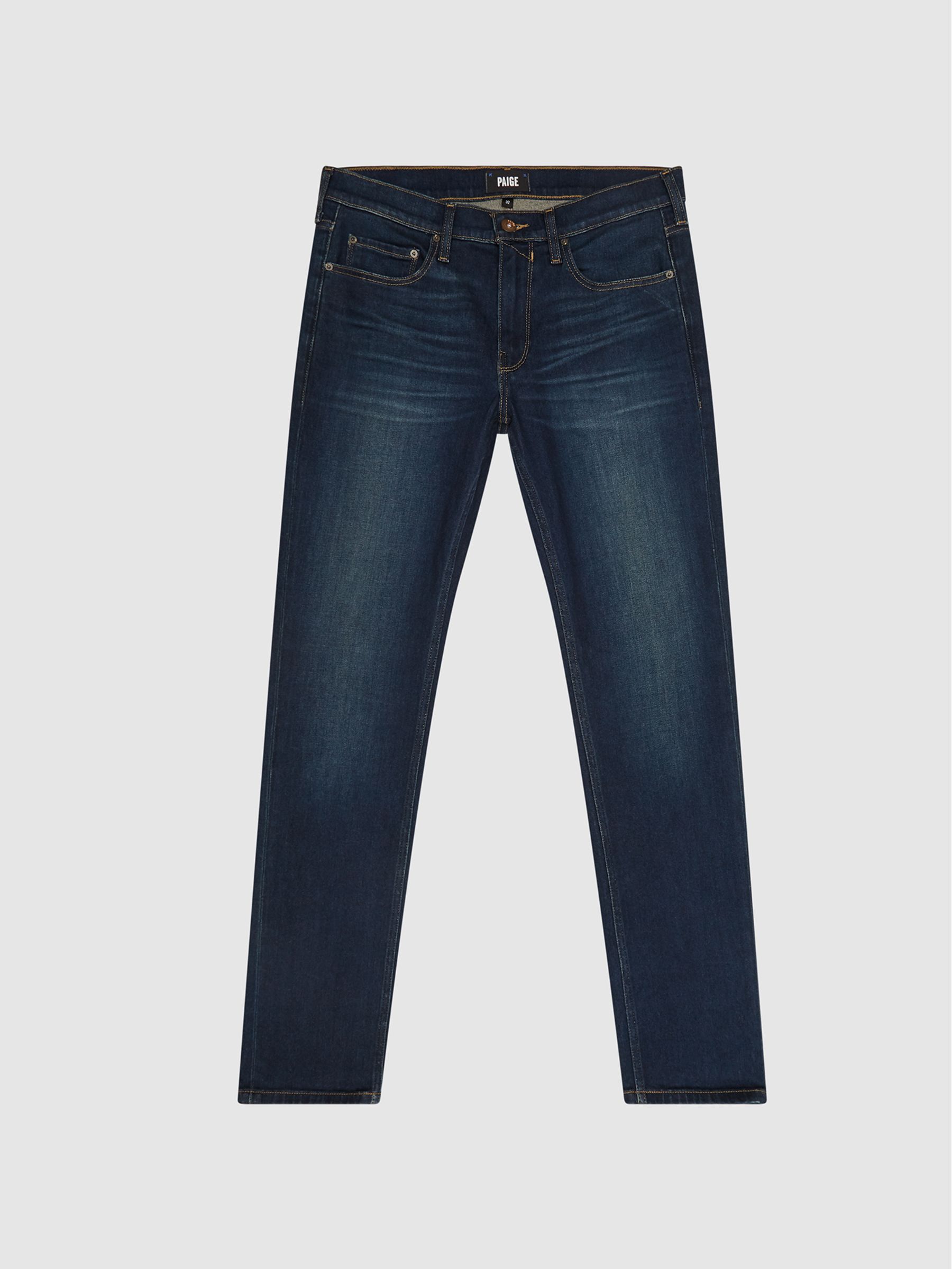 Paige High Slim Fit Stretch Jeans in Von - Image 2 of 6