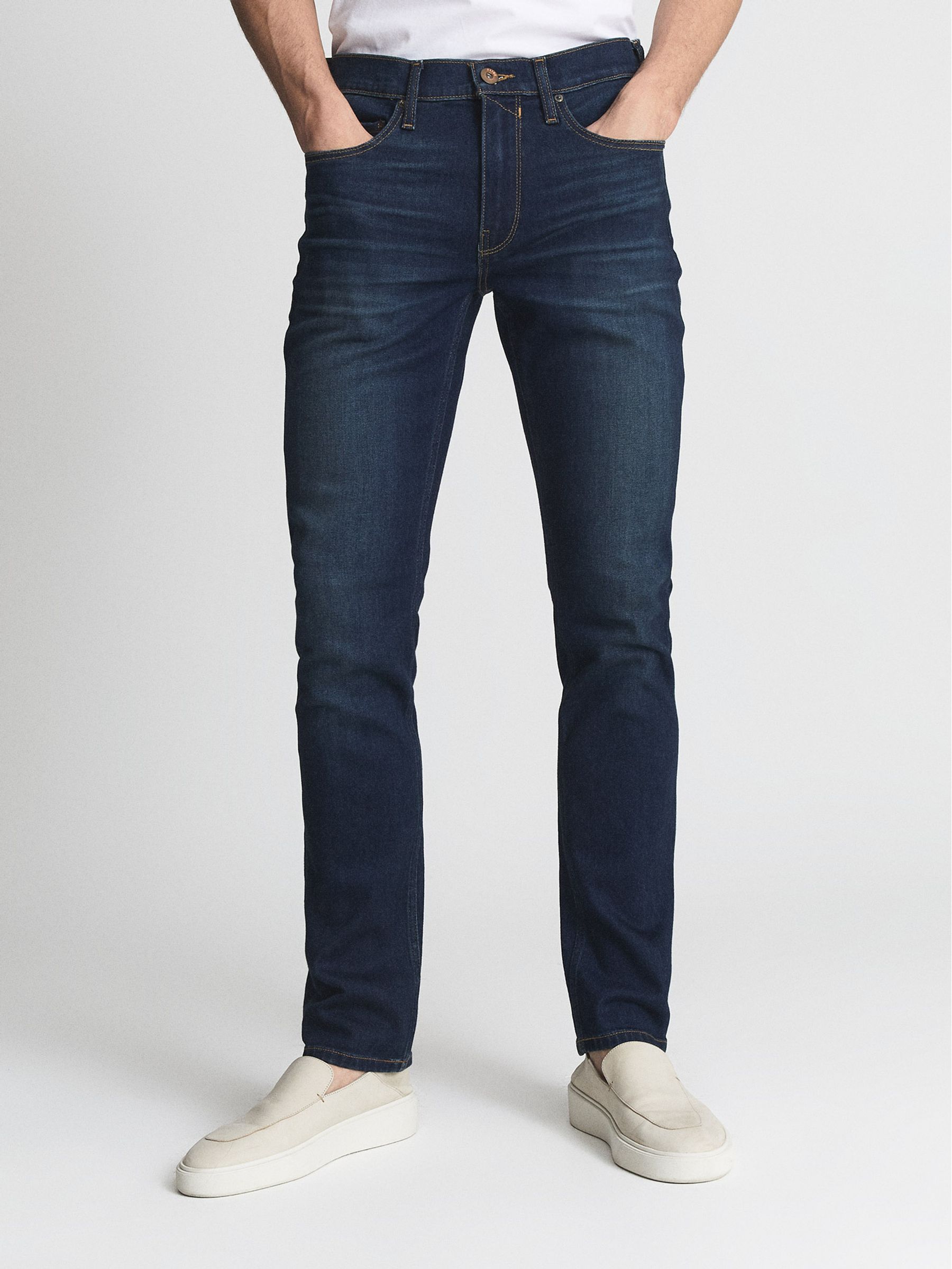 Paige High Slim Fit Stretch Jeans in Von - Image 3 of 6