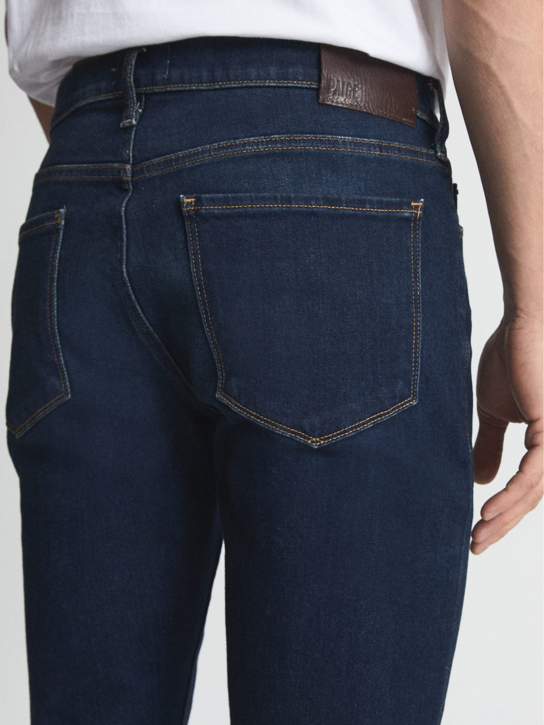 Paige High Slim Fit Stretch Jeans in Von - Image 6 of 6