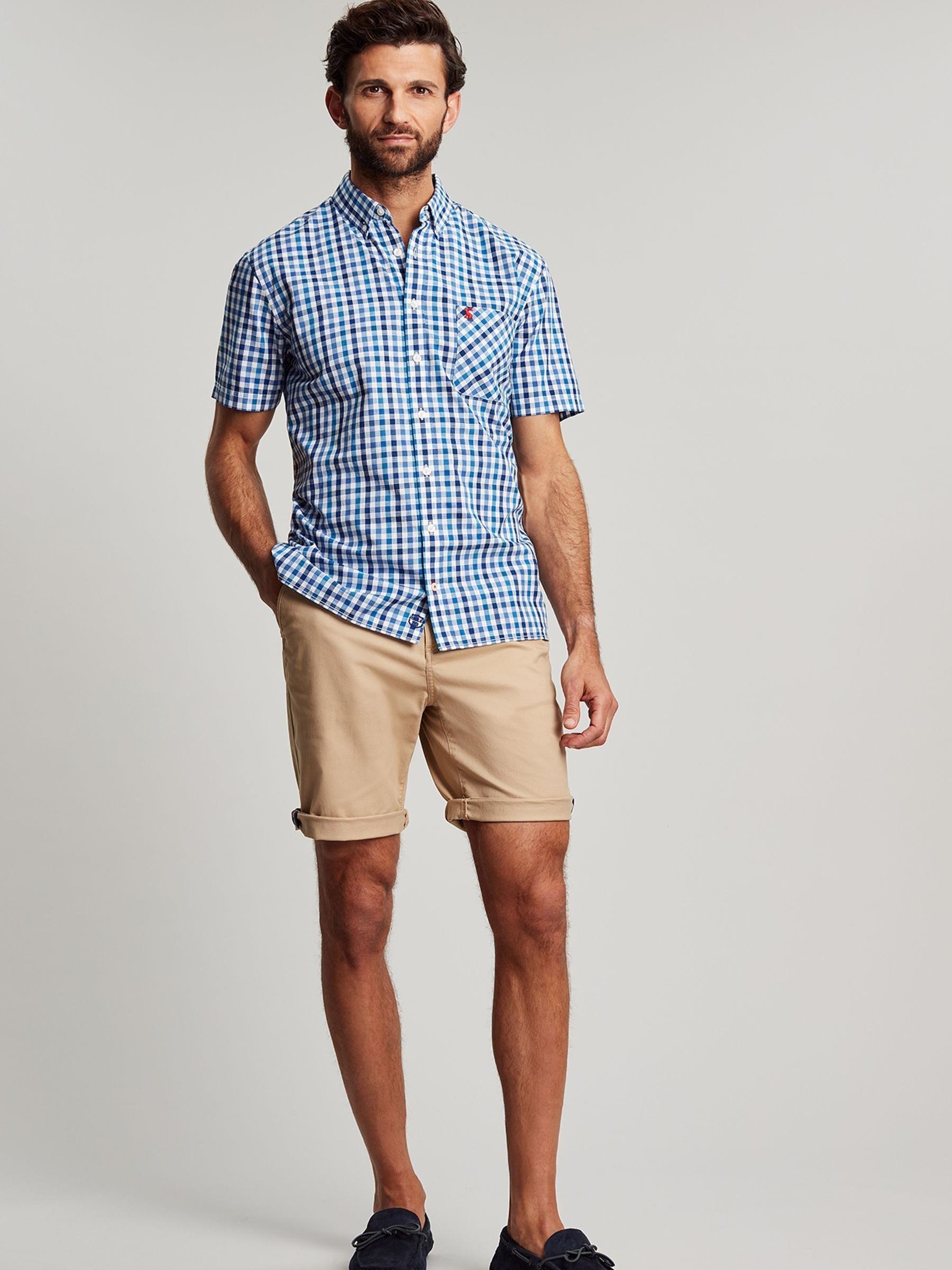 Wilson Blue Short Sleeve Classic Fit Shirt - Image 3 of 7