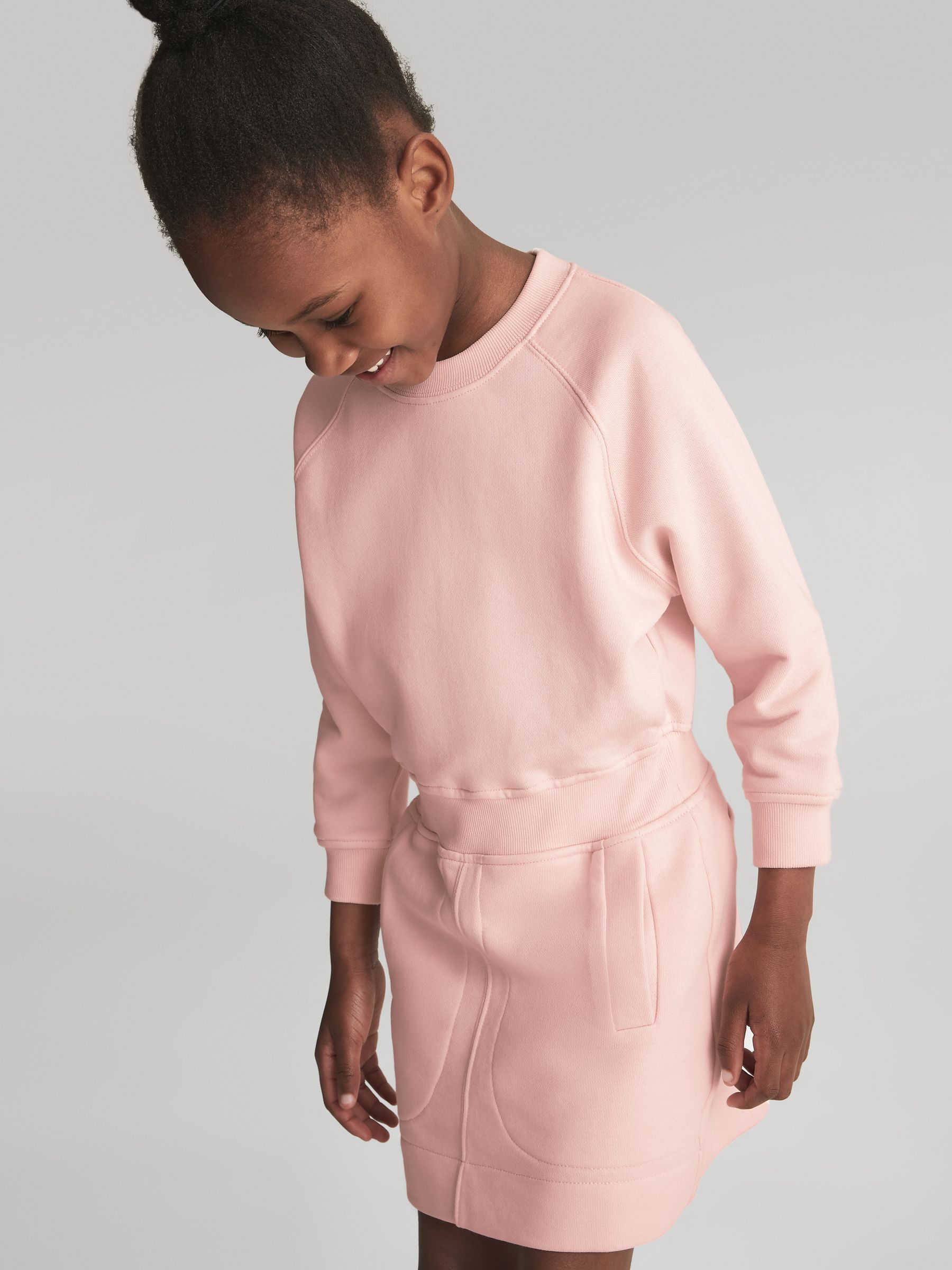 Jersey Sweater Dress in Pink - Image 1 of 5