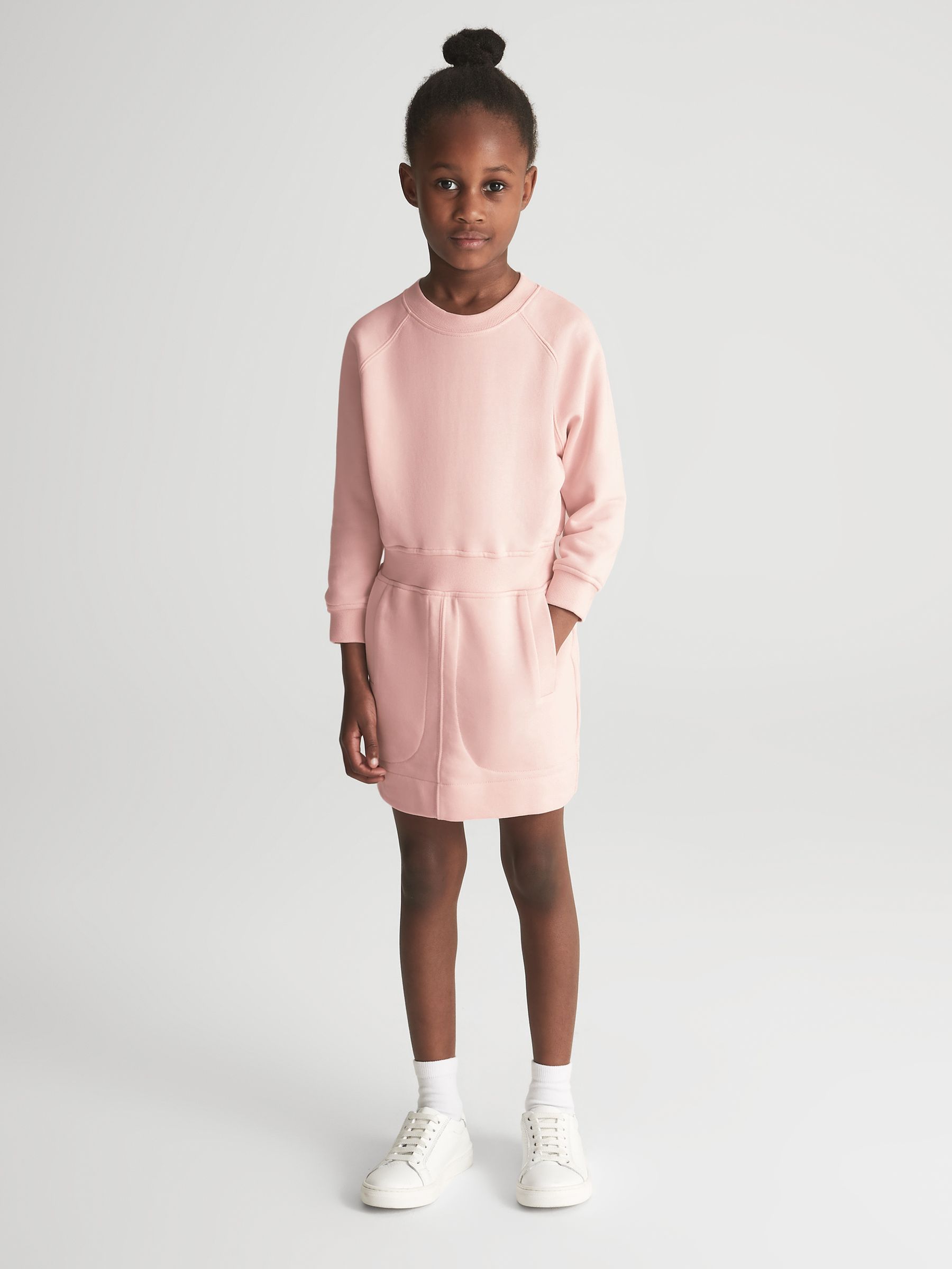 Jersey Sweater Dress in Pink - Image 3 of 5
