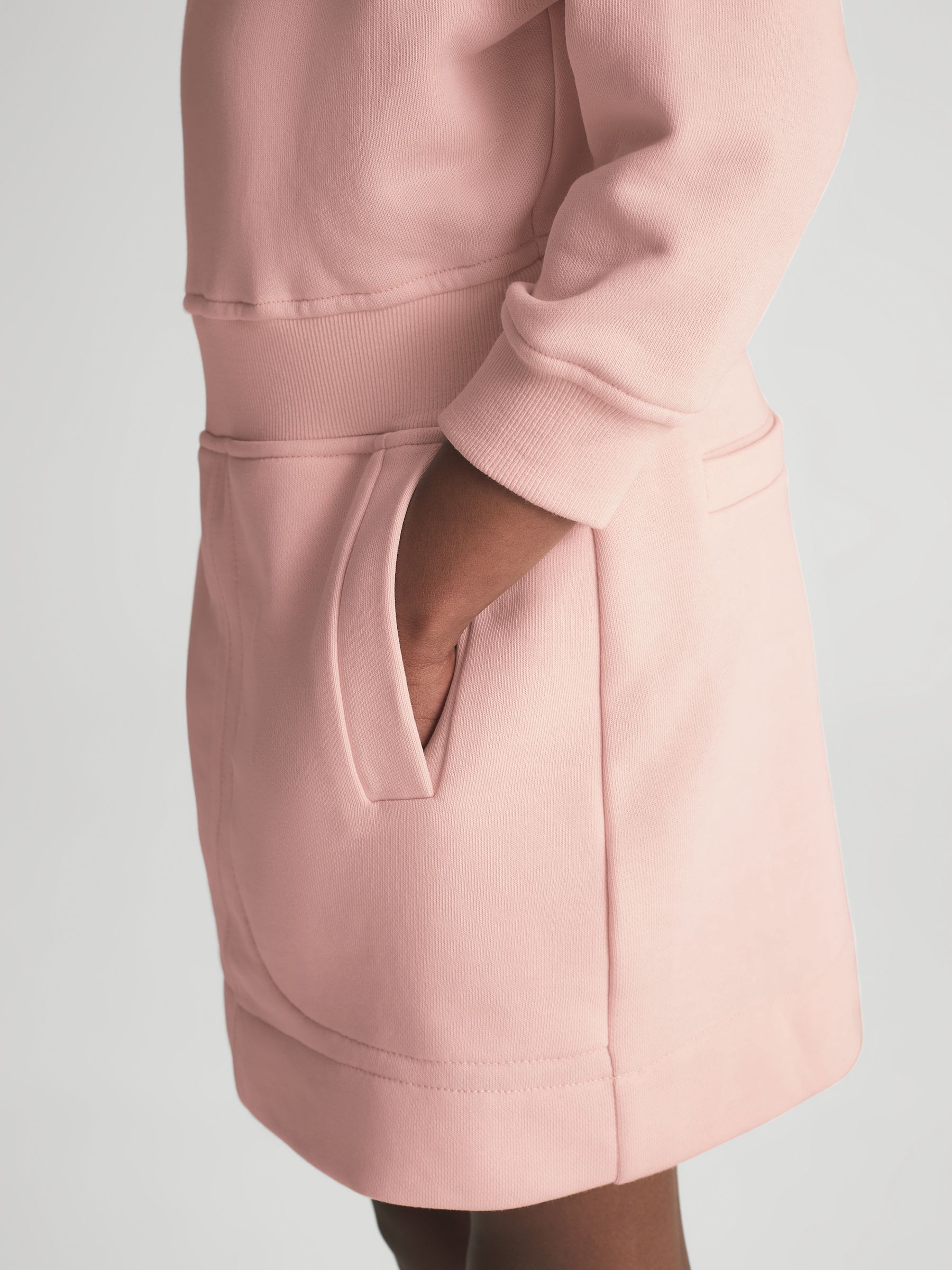 Jersey Sweater Dress in Pink - Image 4 of 5