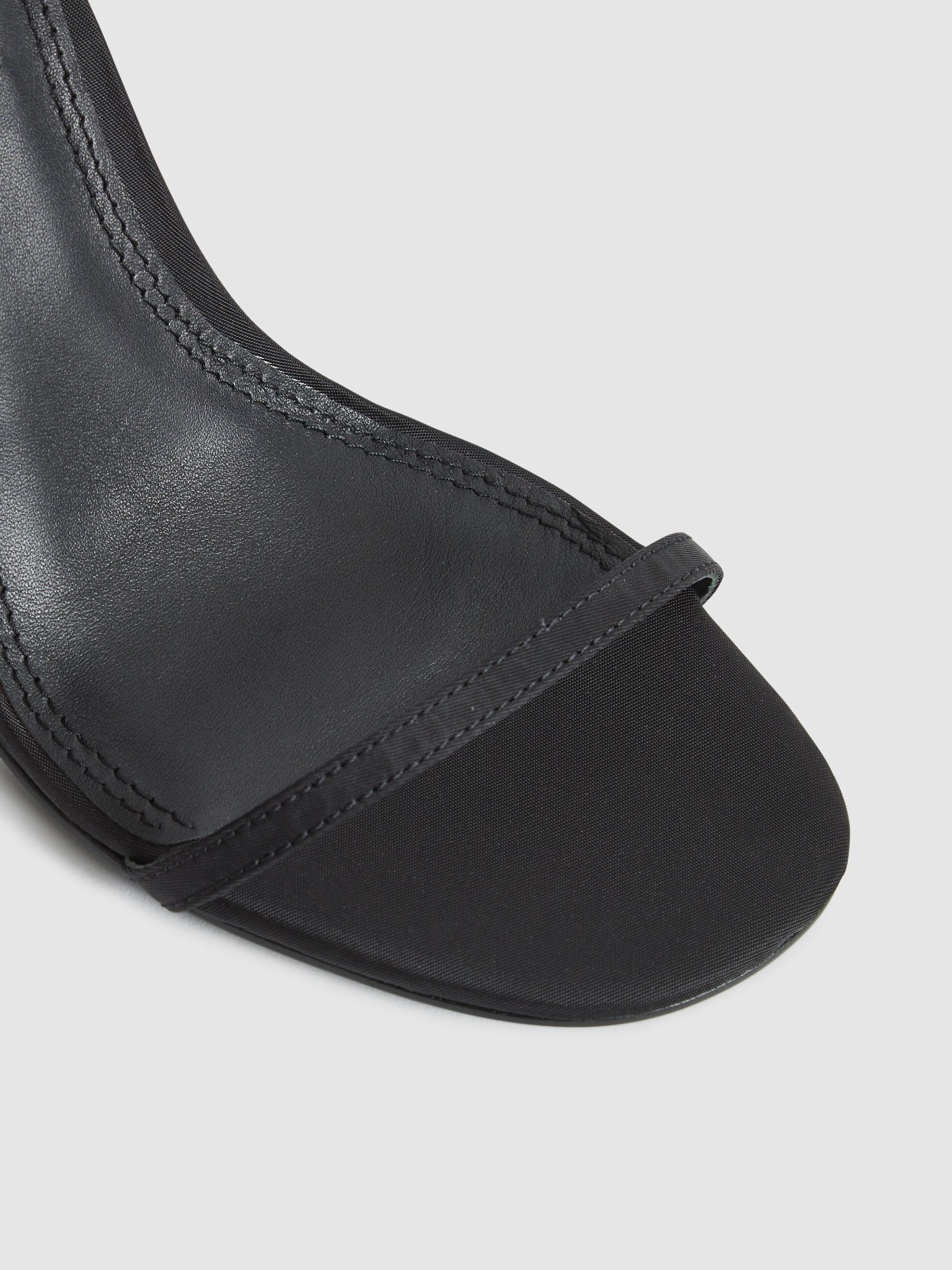 Strappy Pin Heel Sandals in Black - Image 7 of 10