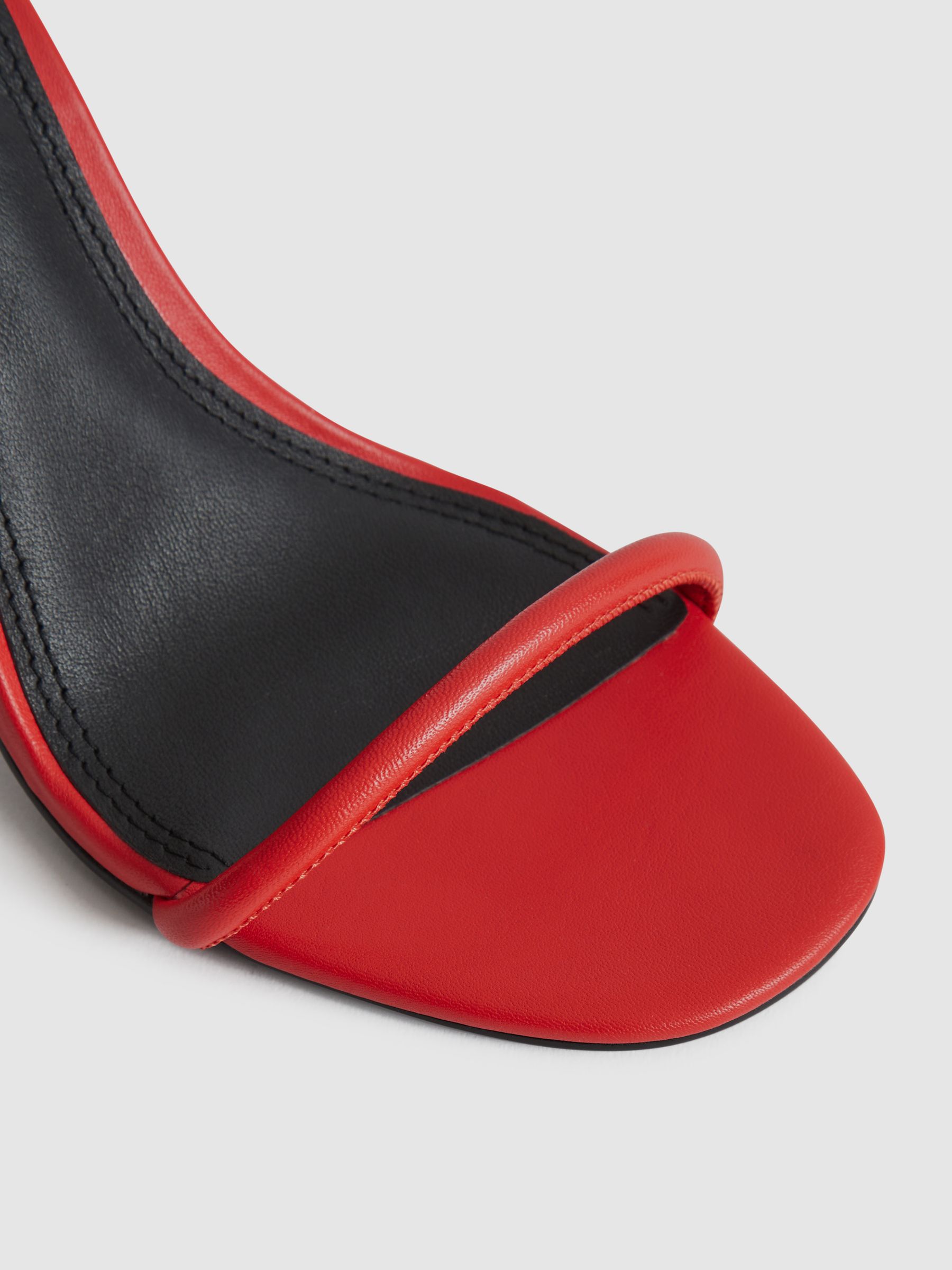 Strappy Pin Heel Sandals in Orange - Image 8 of 8