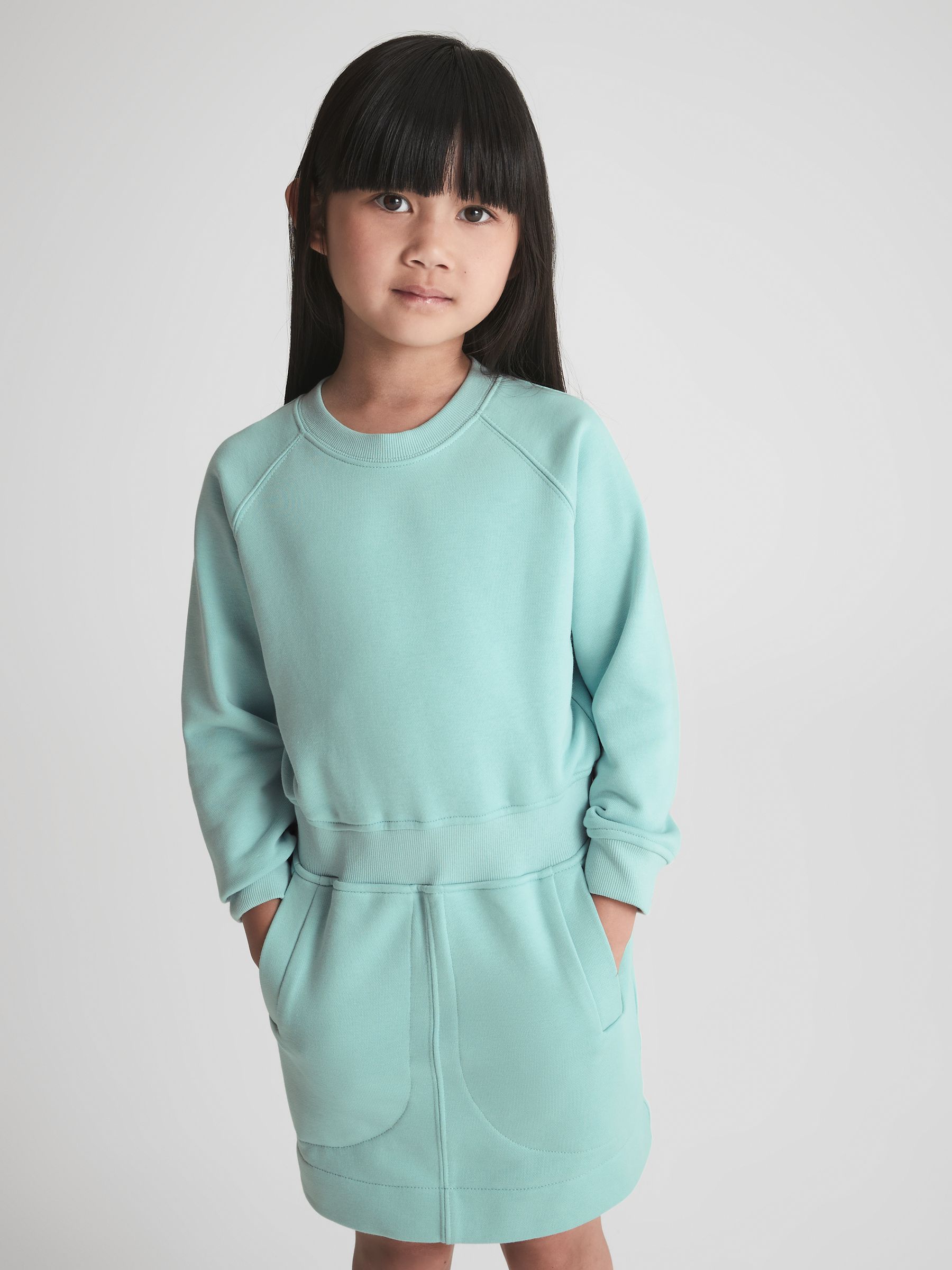 Jersey Sweater Dress in Aquamarine - Image 3 of 8