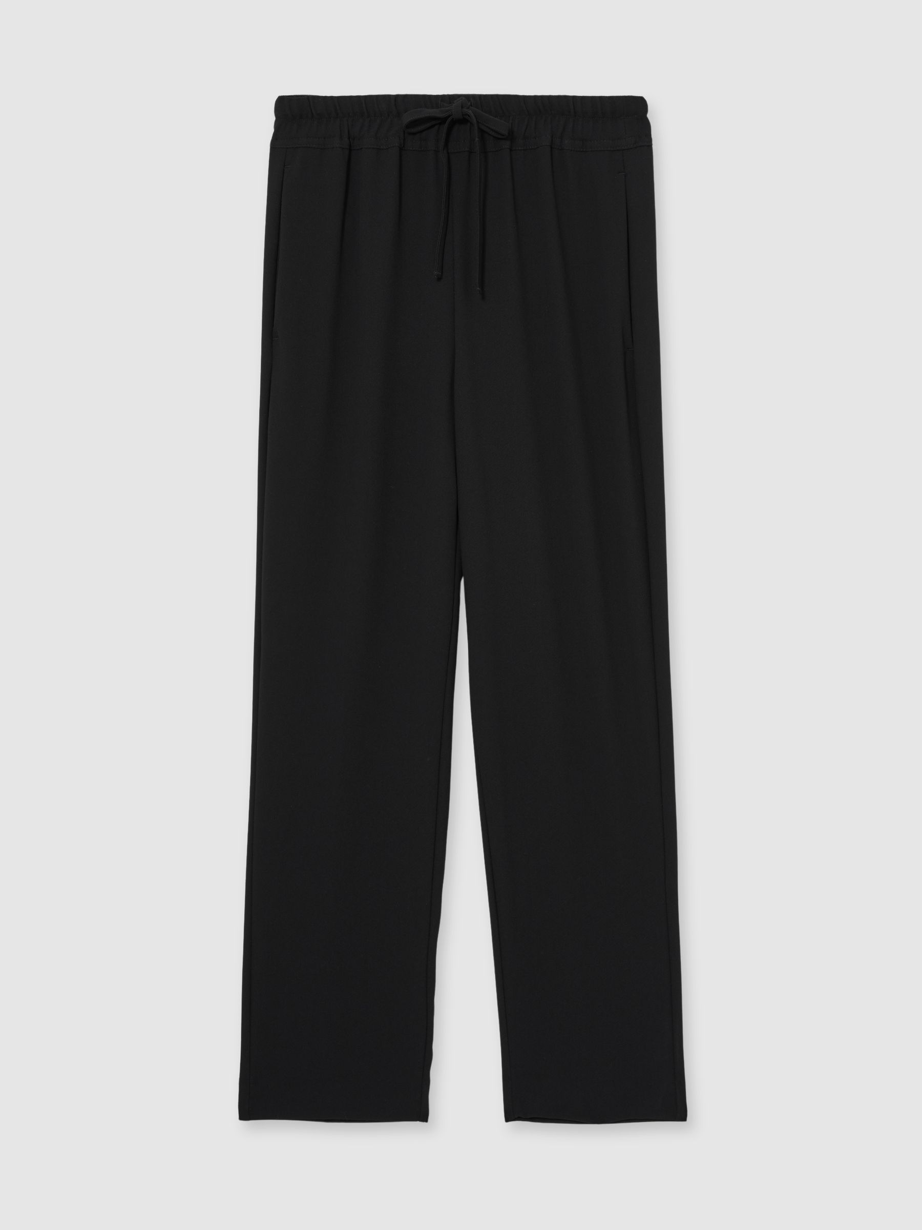 Tapered Pull On Trousers in Black - Image 2 of 5
