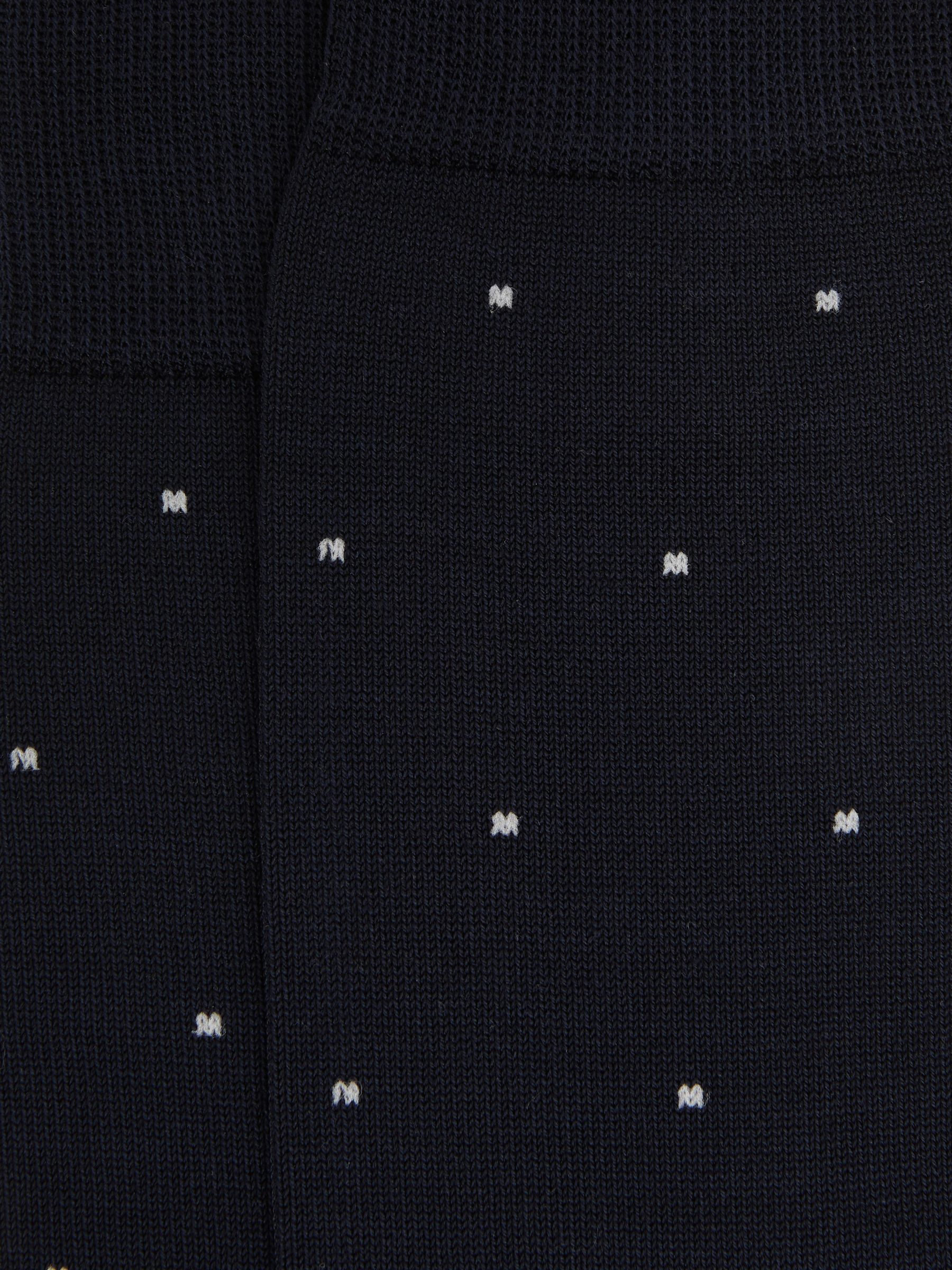 Polka Dot Socks in Navy - Image 4 of 4