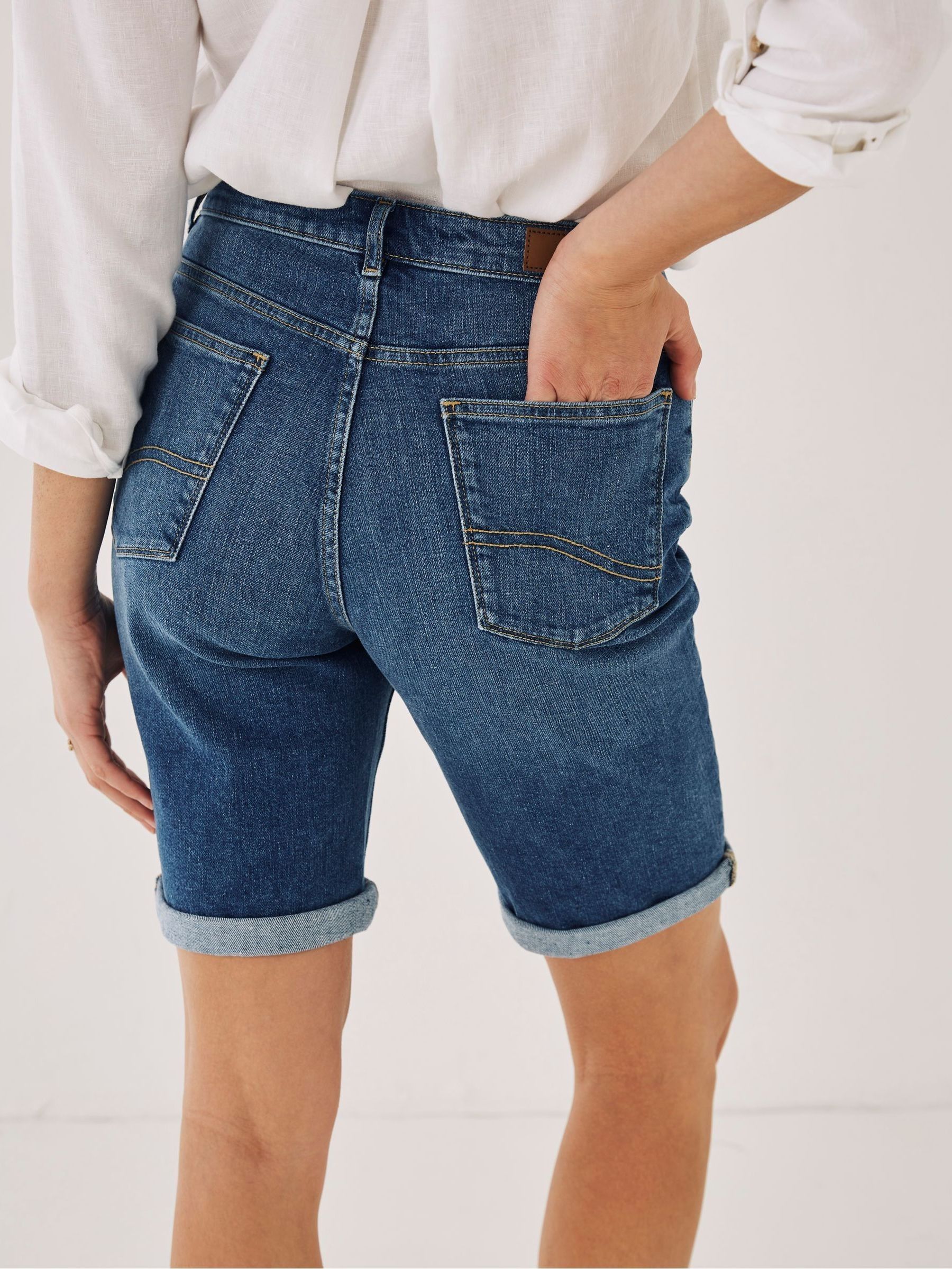 Blue Bisley Denim Bermuda Shorts - Image 2 of 4