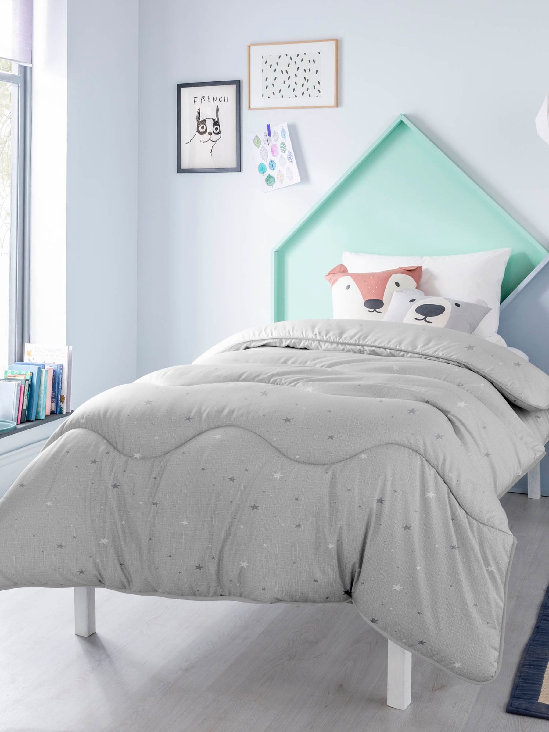 Nightlark Junior Duvet Set Stardust 4.5 Tog T in Grey - Image 1 of 3