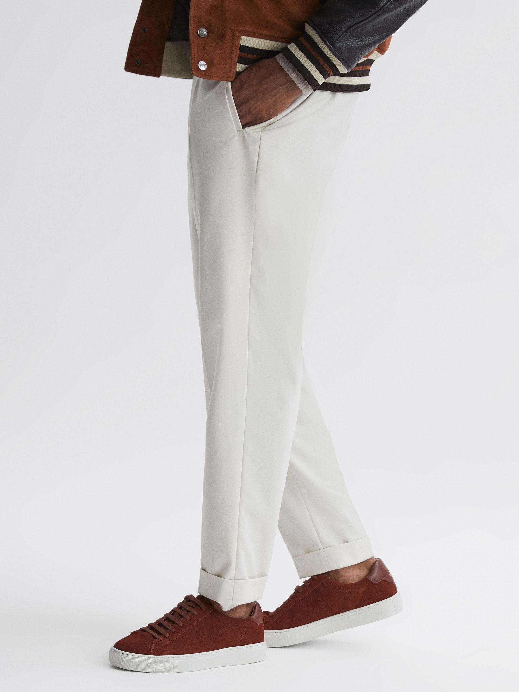 Suede Trainers in Rust - Image 2 of 5