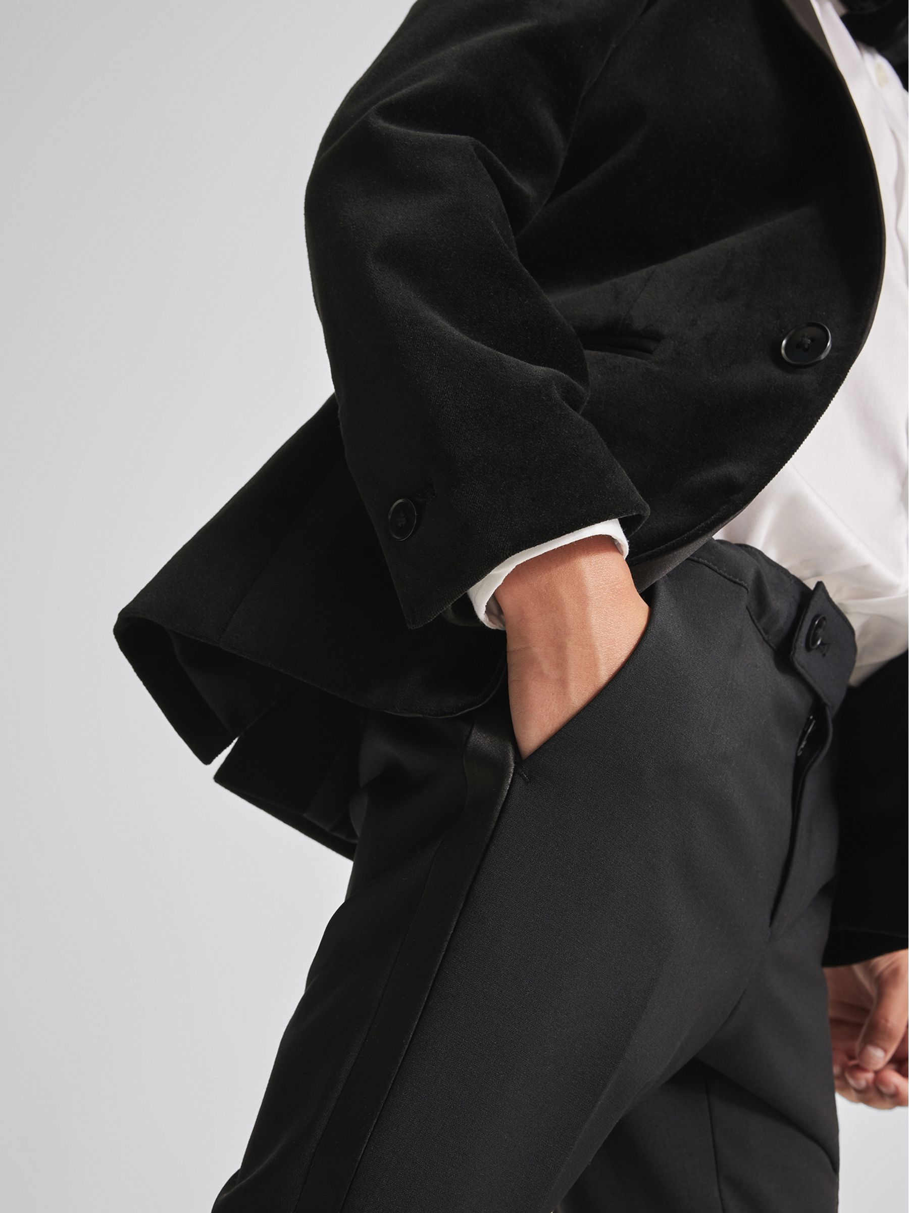 Senior Tuxedo Trousers in Black - Image 4 of 6