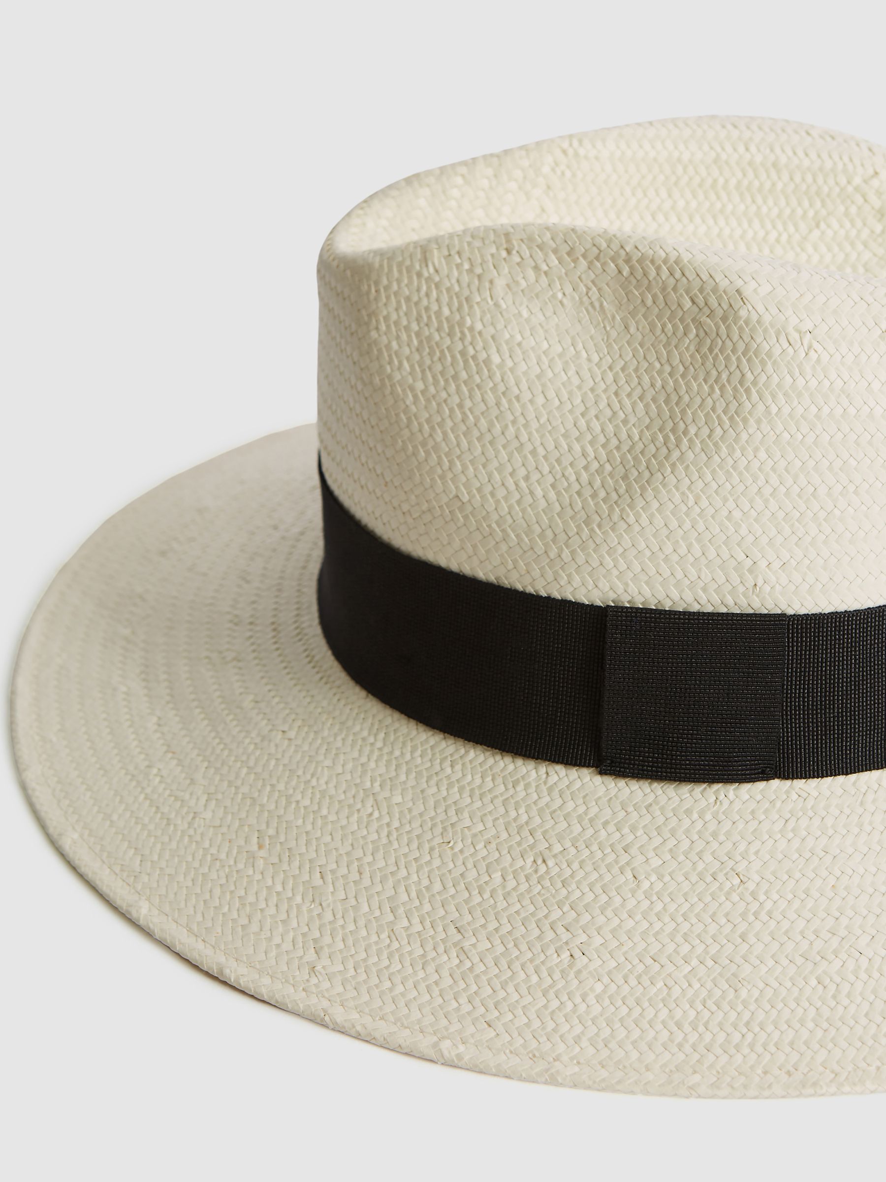 Straw Hat in White - Image 4 of 5