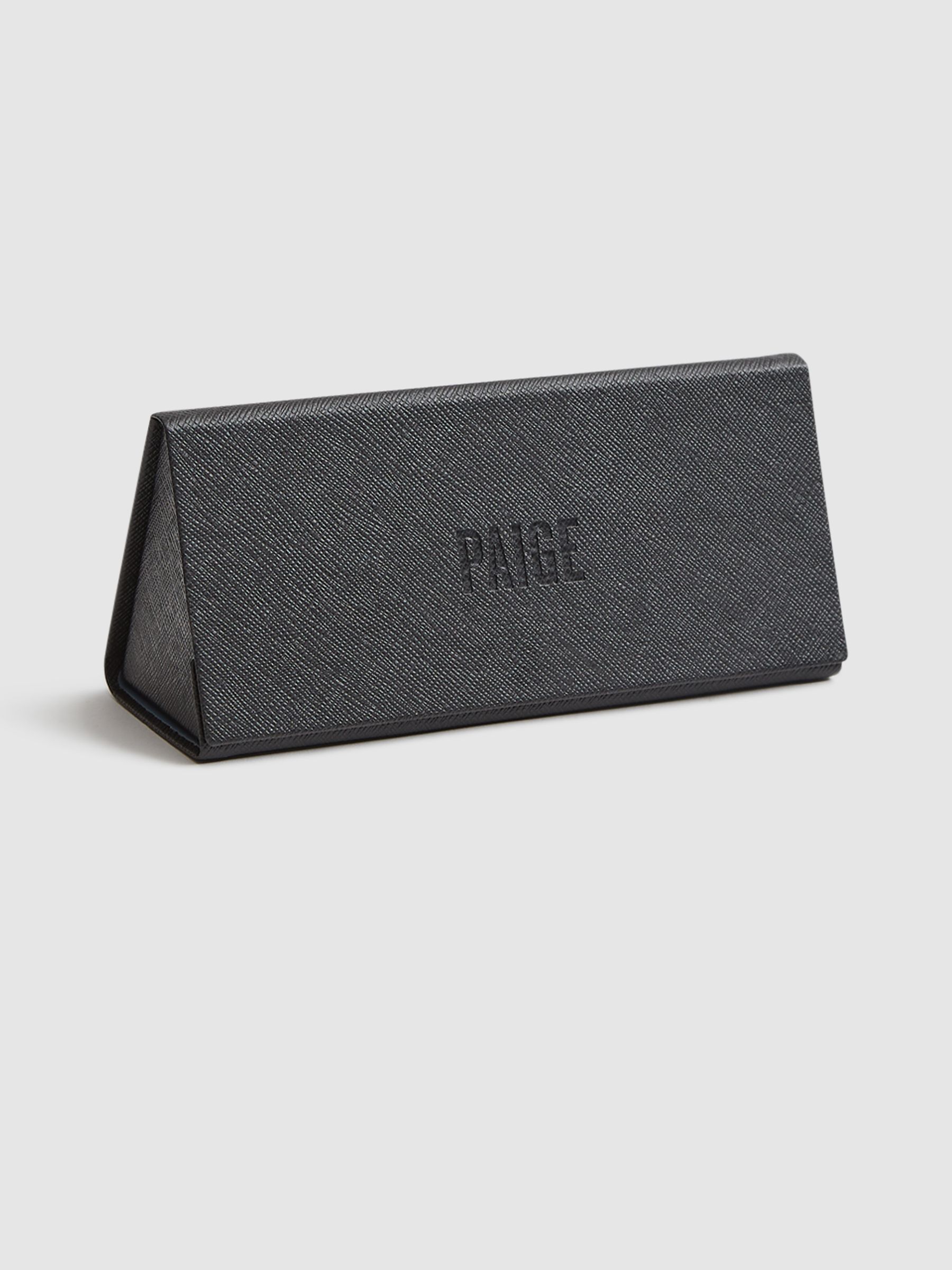 Paige Square Acetate Frame Sunglasses in Pale Grey - Image 6 of 6