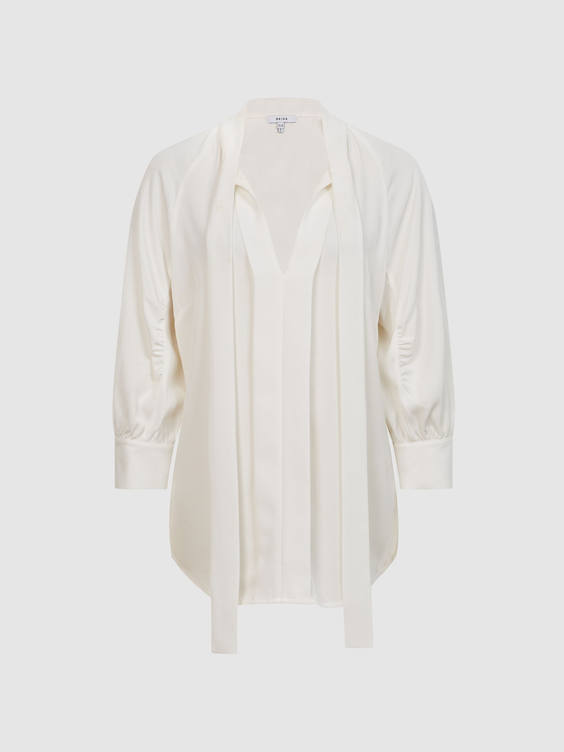 Pussy Bow Blouse in White - Image 2 of 6