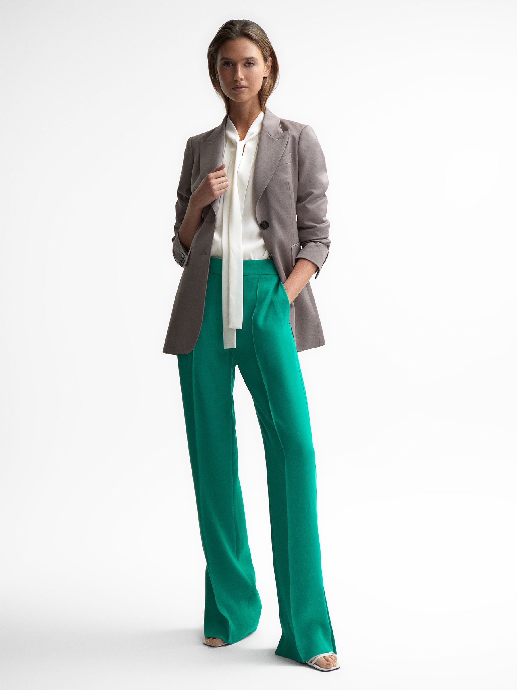 Pussy Bow Blouse in White - Image 3 of 6