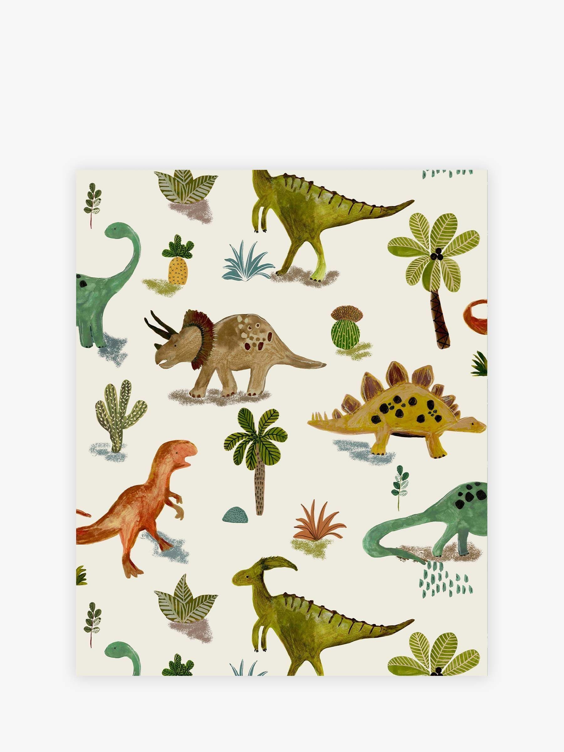 Next Natural Dinosaur & Friends A4 Wallpaper Sample - Image 2 of 3 Next Natural Dinosaur & Friends A4 Wallpaper Sample - Image 2 of 3