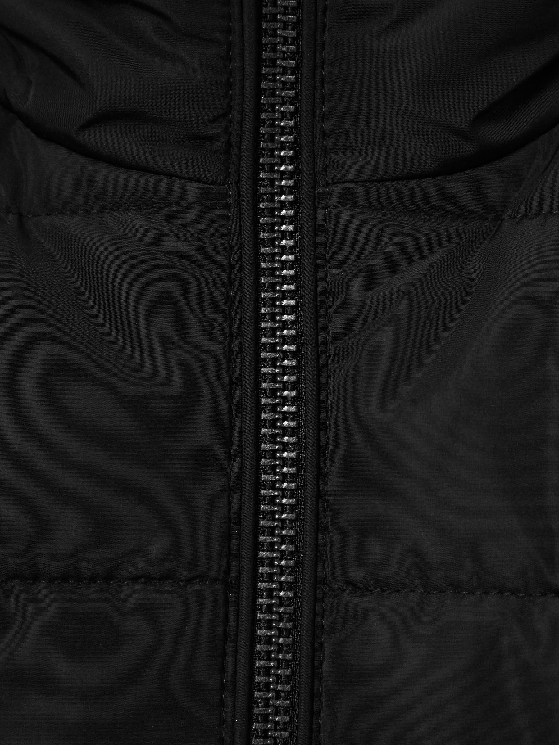9-12 yrs Faux Fur Trim Puffer Jacket in Black - Image 7 of 7