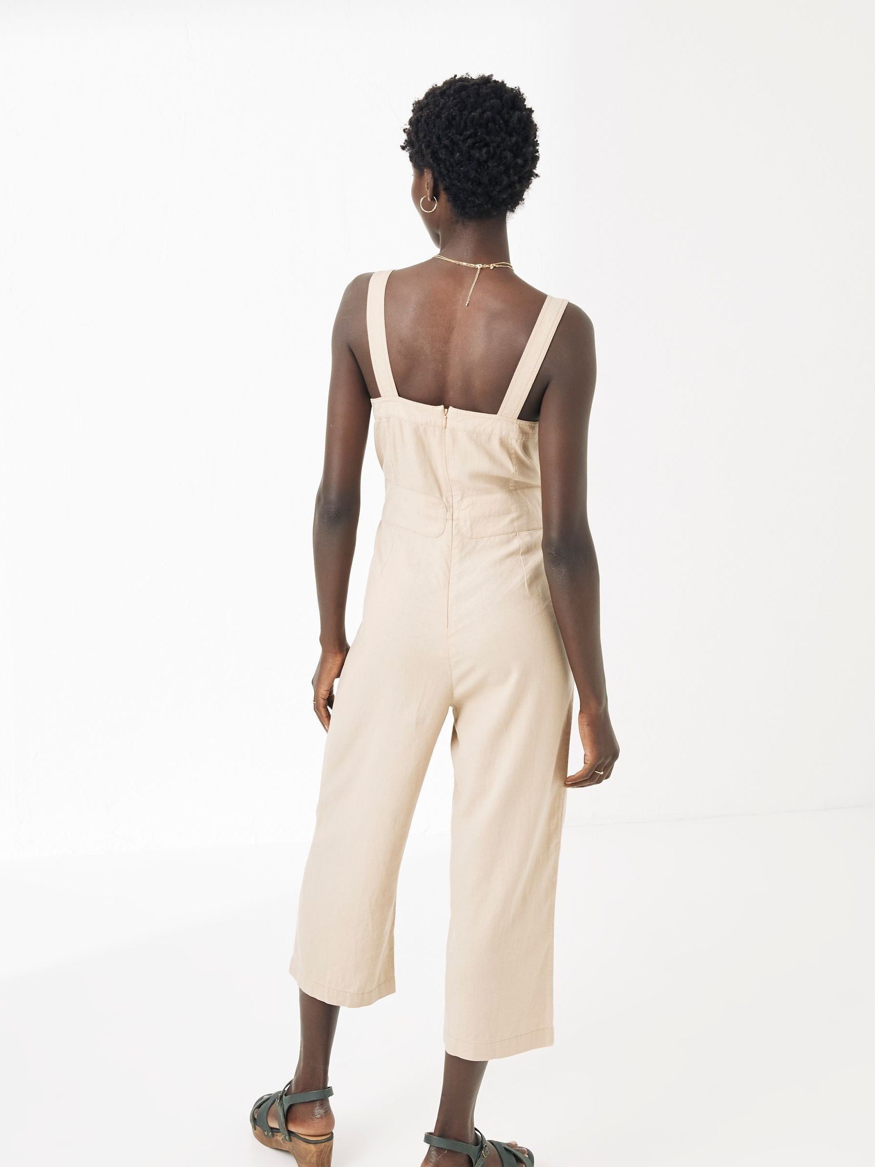 Natural Terra Linen-Blend Jumpsuit - Image 2 of 5