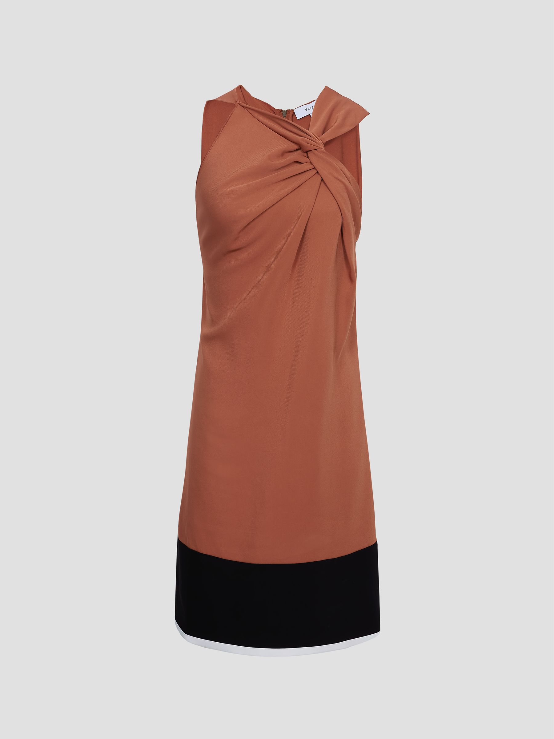 Colourblock Mini Dress in Orange - Image 2 of 6