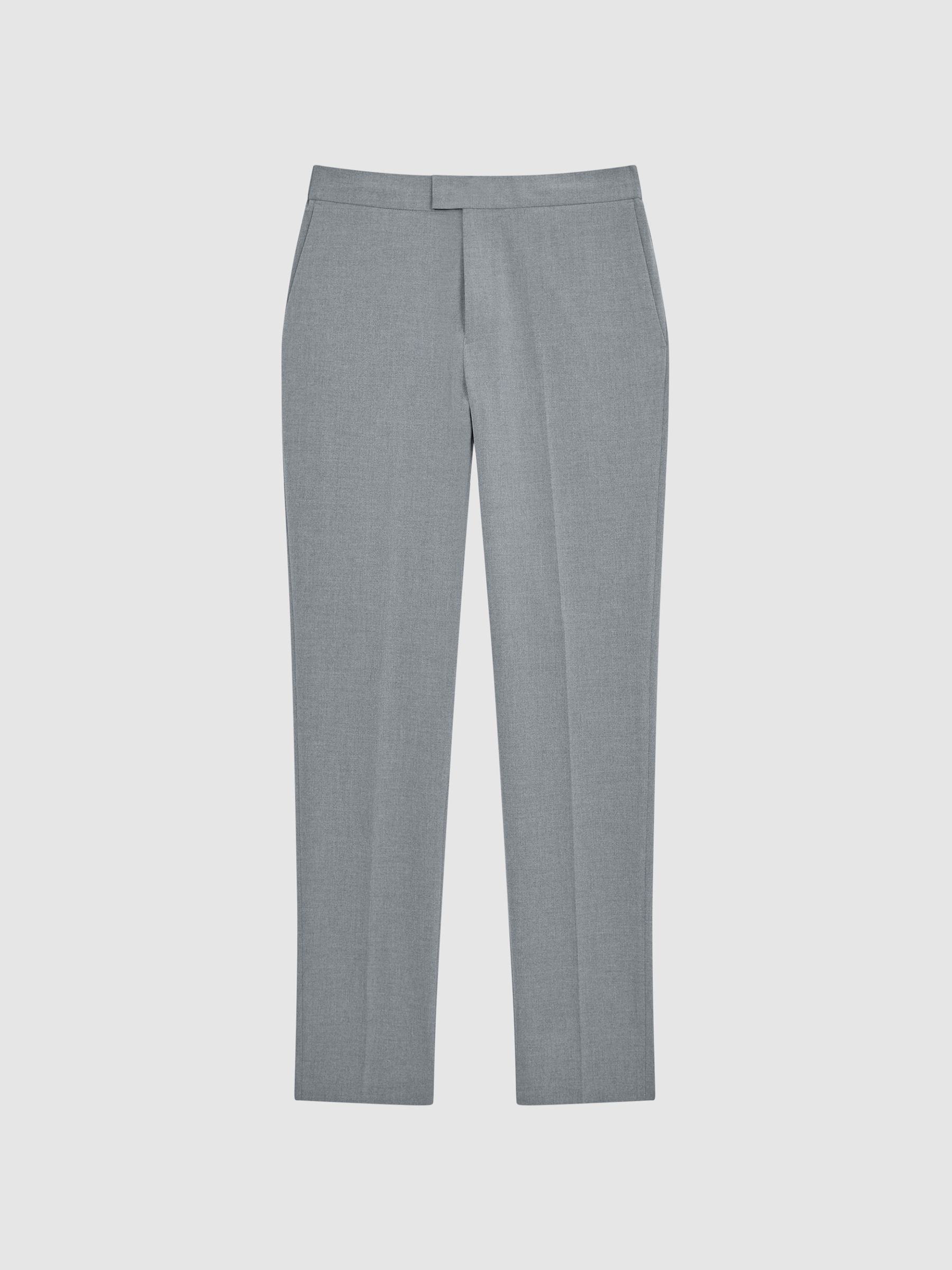 Drawcord Waist Relaxed Trousers in Soft Grey - Image 2 of 5