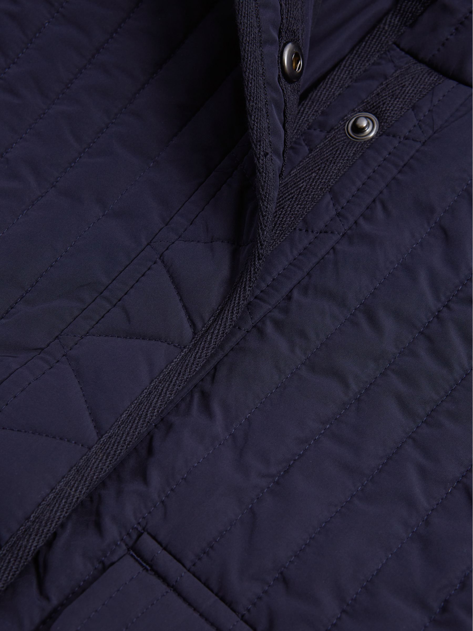 Junior Quilted Puffer Jacket in Navy - Image 9 of 9