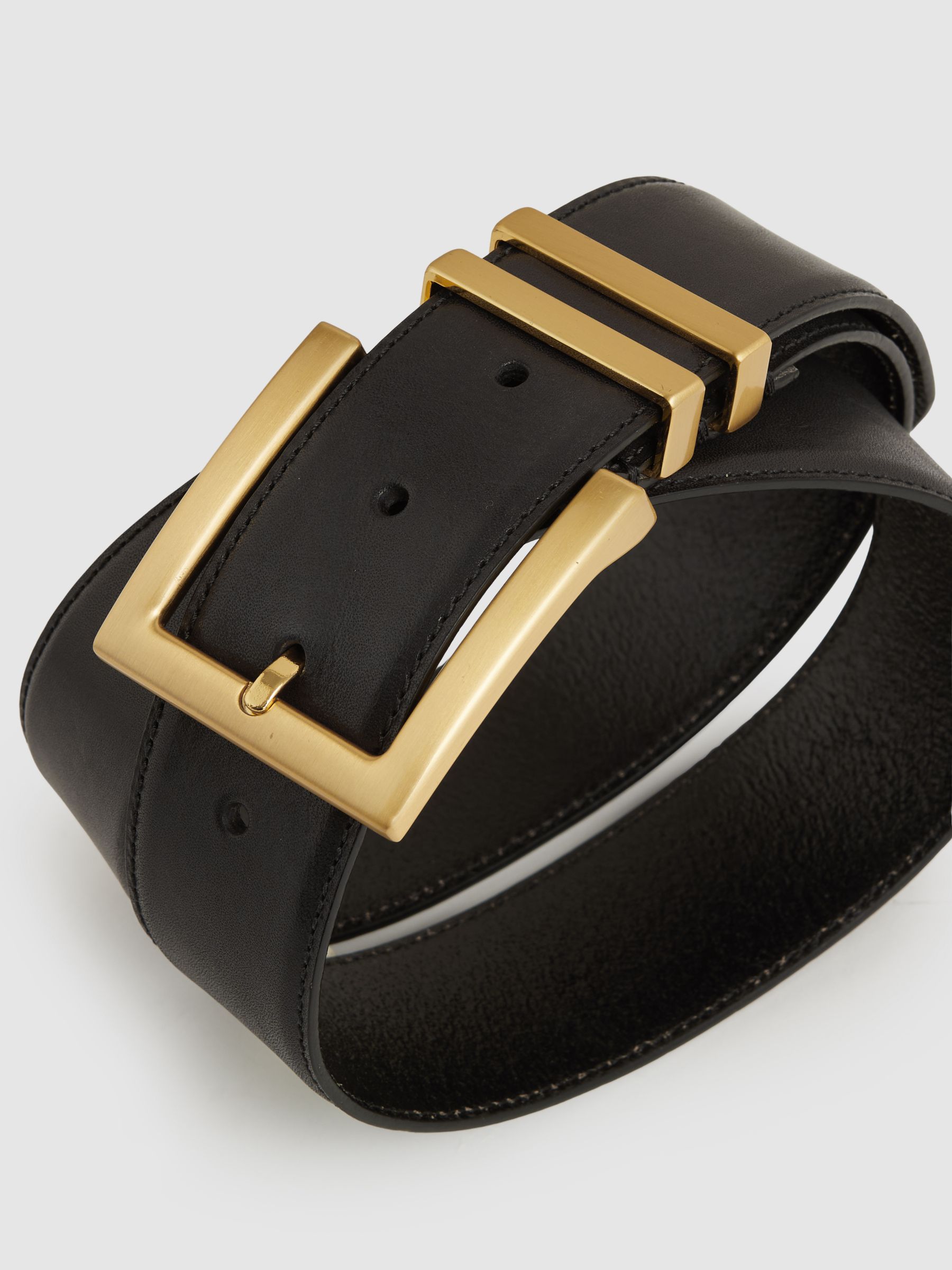 Leather Belt in Black - image 4