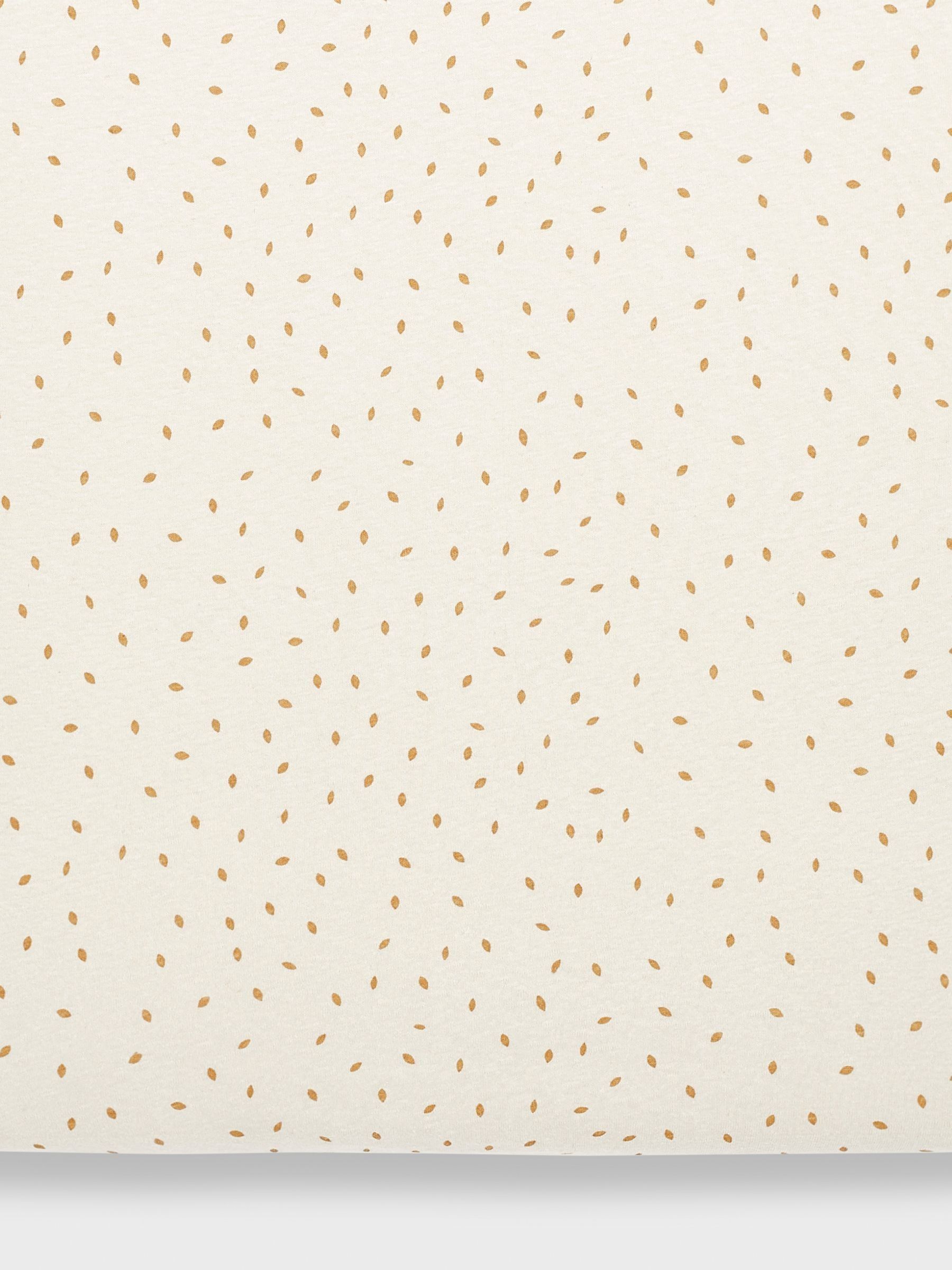 The Little Green Sheep Cream Kids Crib Fitted Sheet - Image 1 of 3