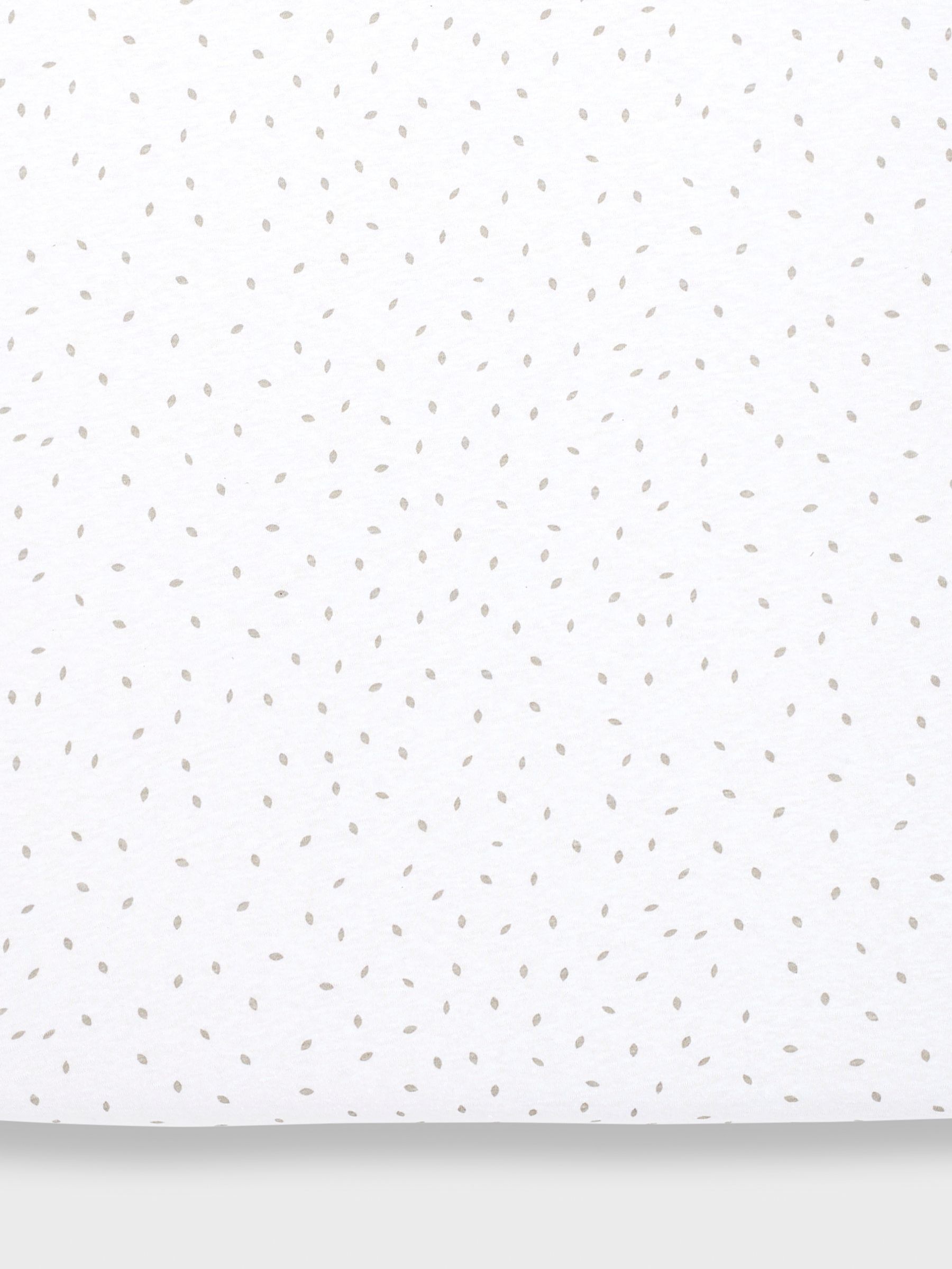 The Little Green Sheep White Kids Crib Fitted Sheet - Image 1 of 3