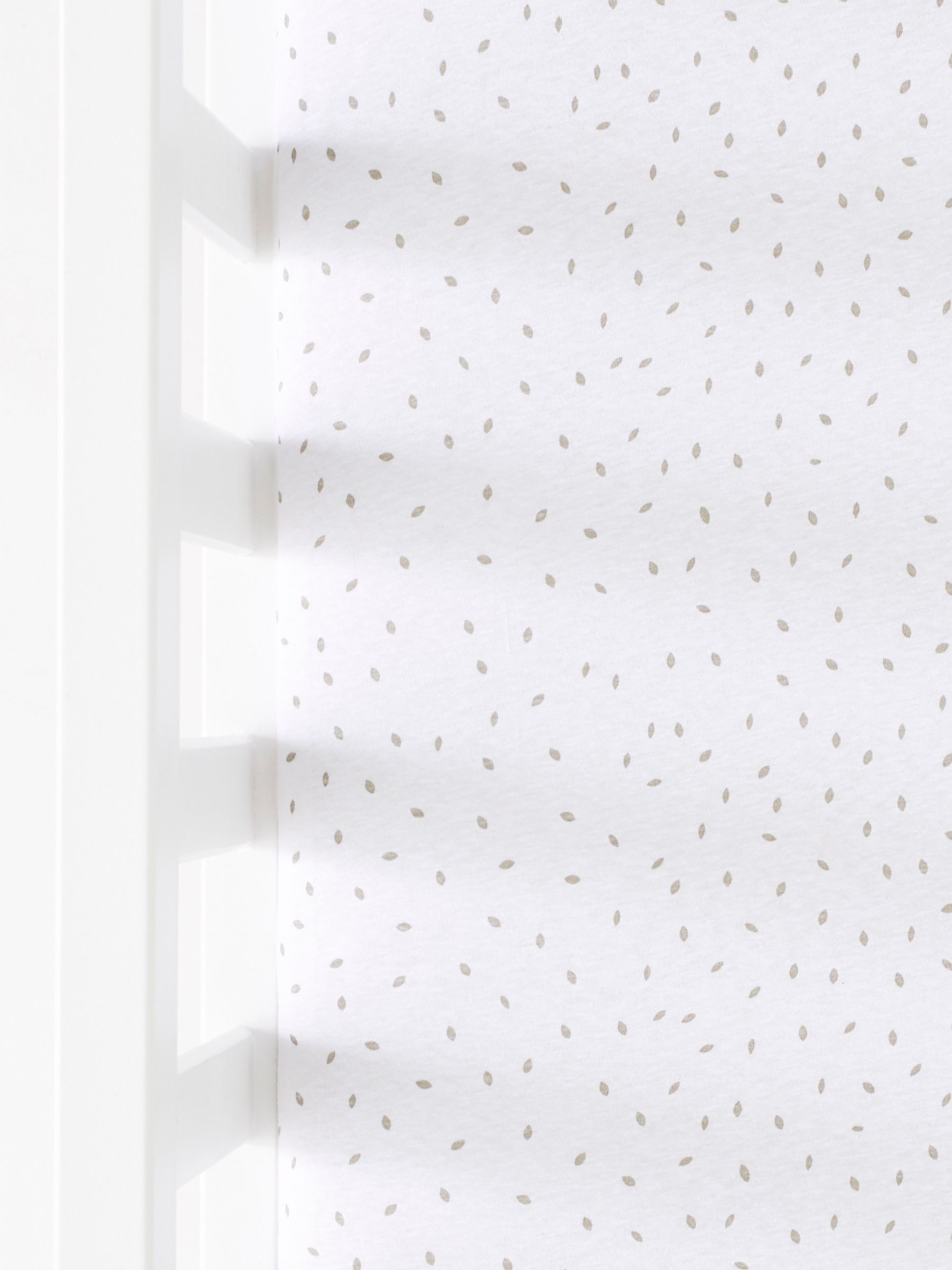 The Little Green Sheep White Kids Crib Fitted Sheet - Image 3 of 3