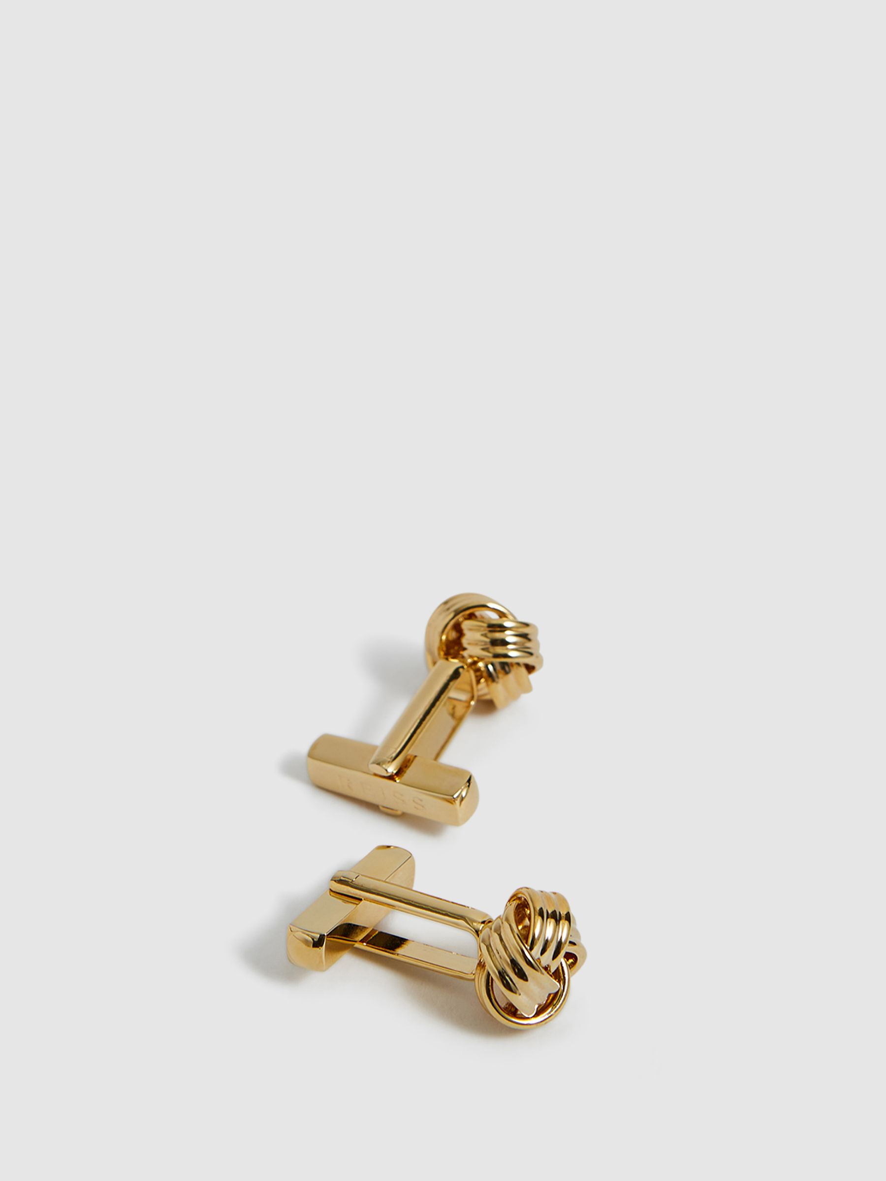 Knot Cufflinks in Gold - Image 3 of 6