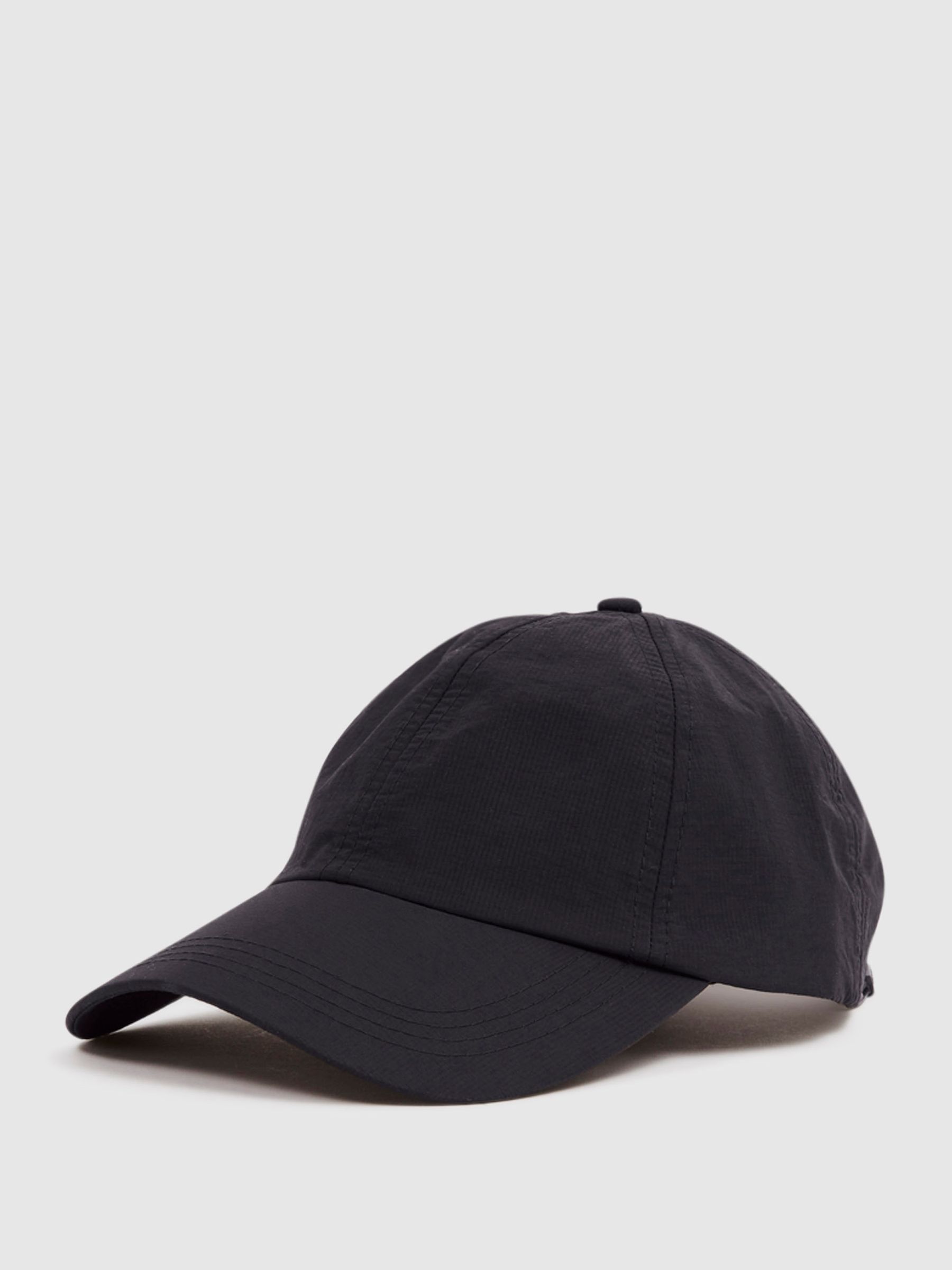 Ripstop Baseball Cap in Black - Image 1 of 5