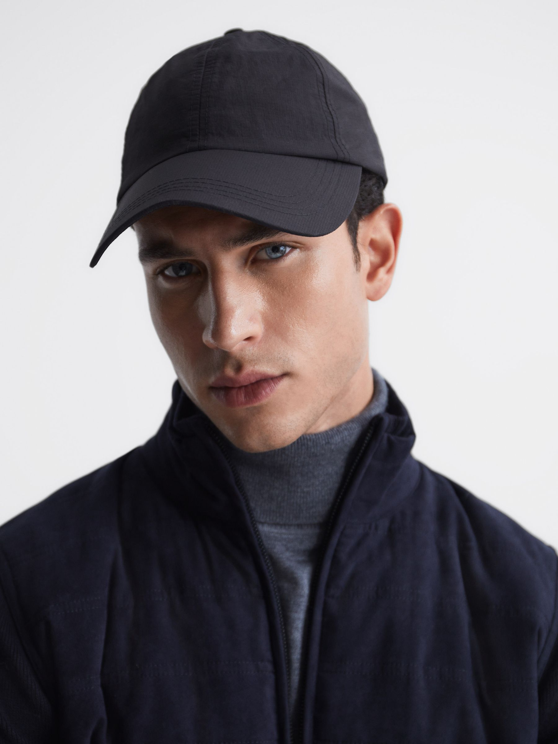 Ripstop Baseball Cap in Black - Image 2 of 5