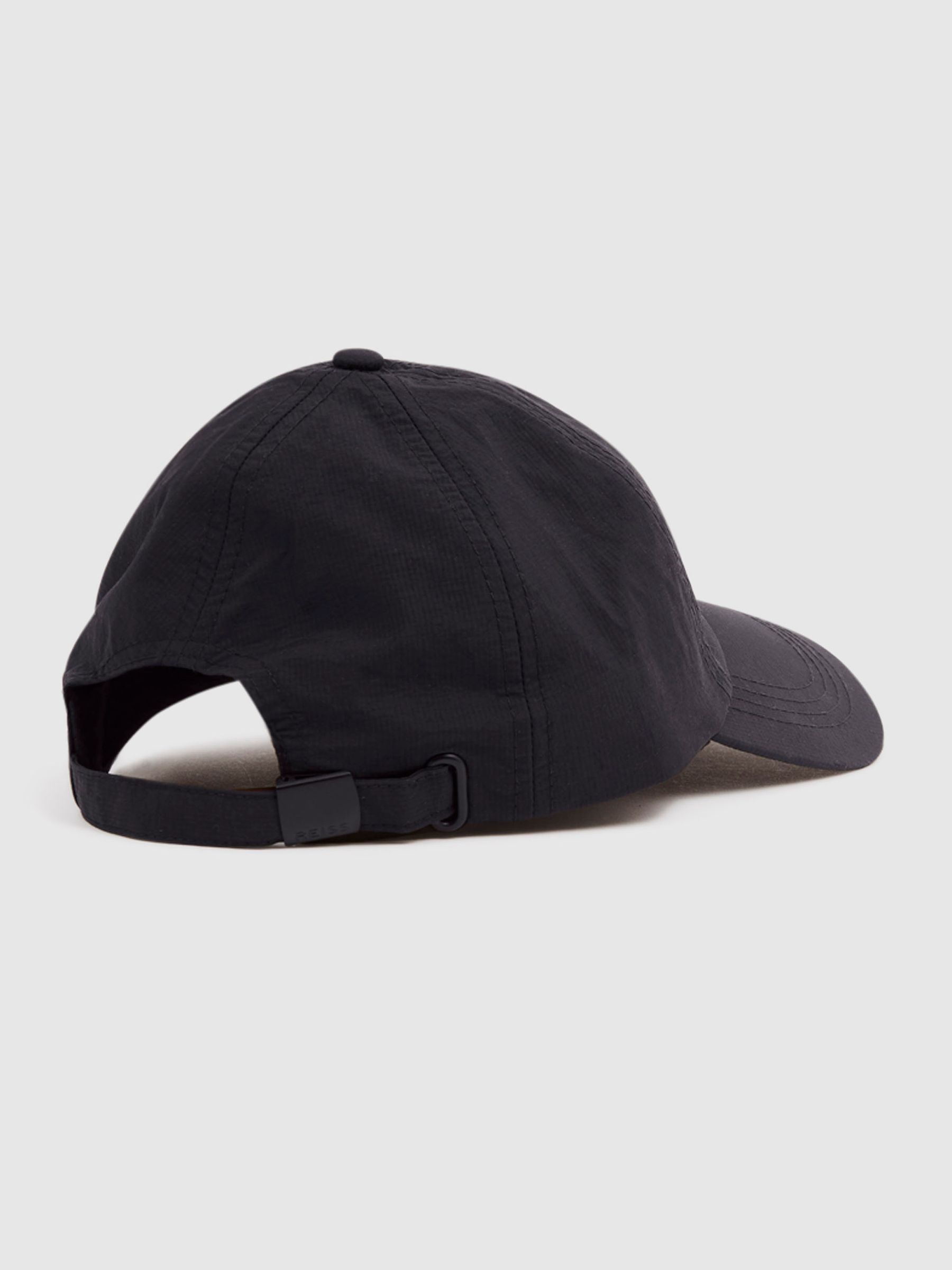 Ripstop Baseball Cap in Black - Image 4 of 5