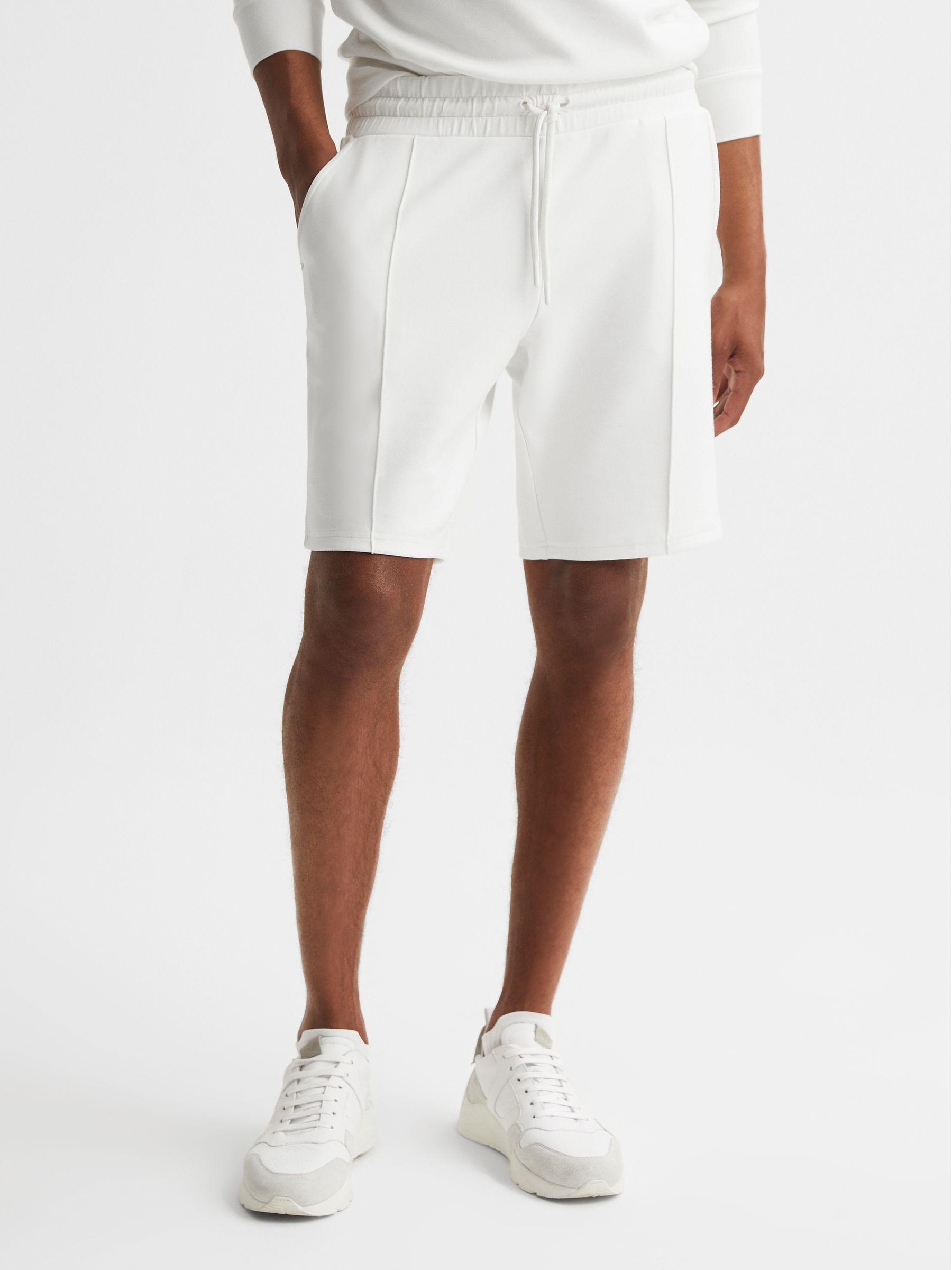 Castore Bonded Shorts in White - Image 1 of 6