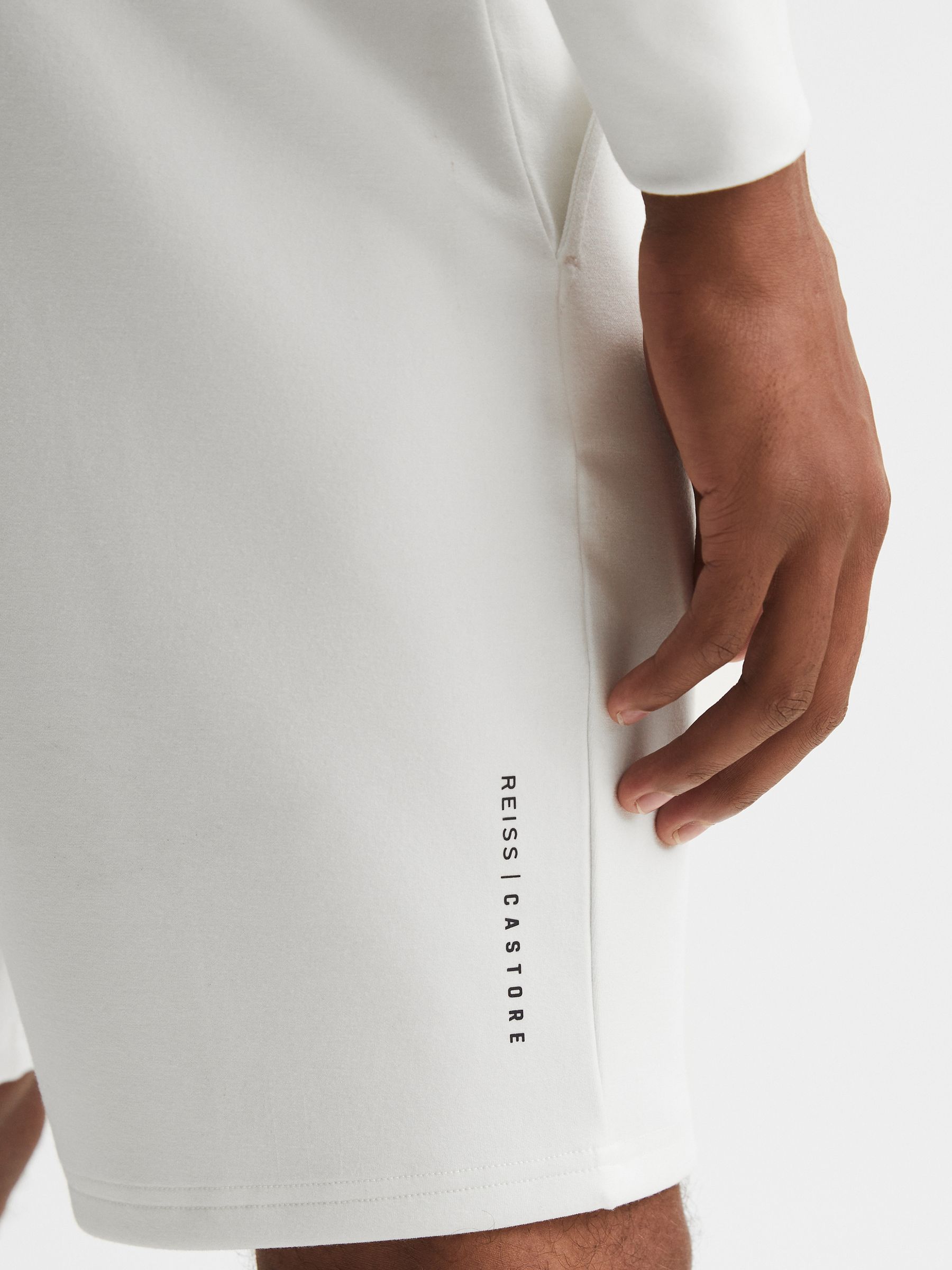 Castore Bonded Shorts in White - Image 4 of 6