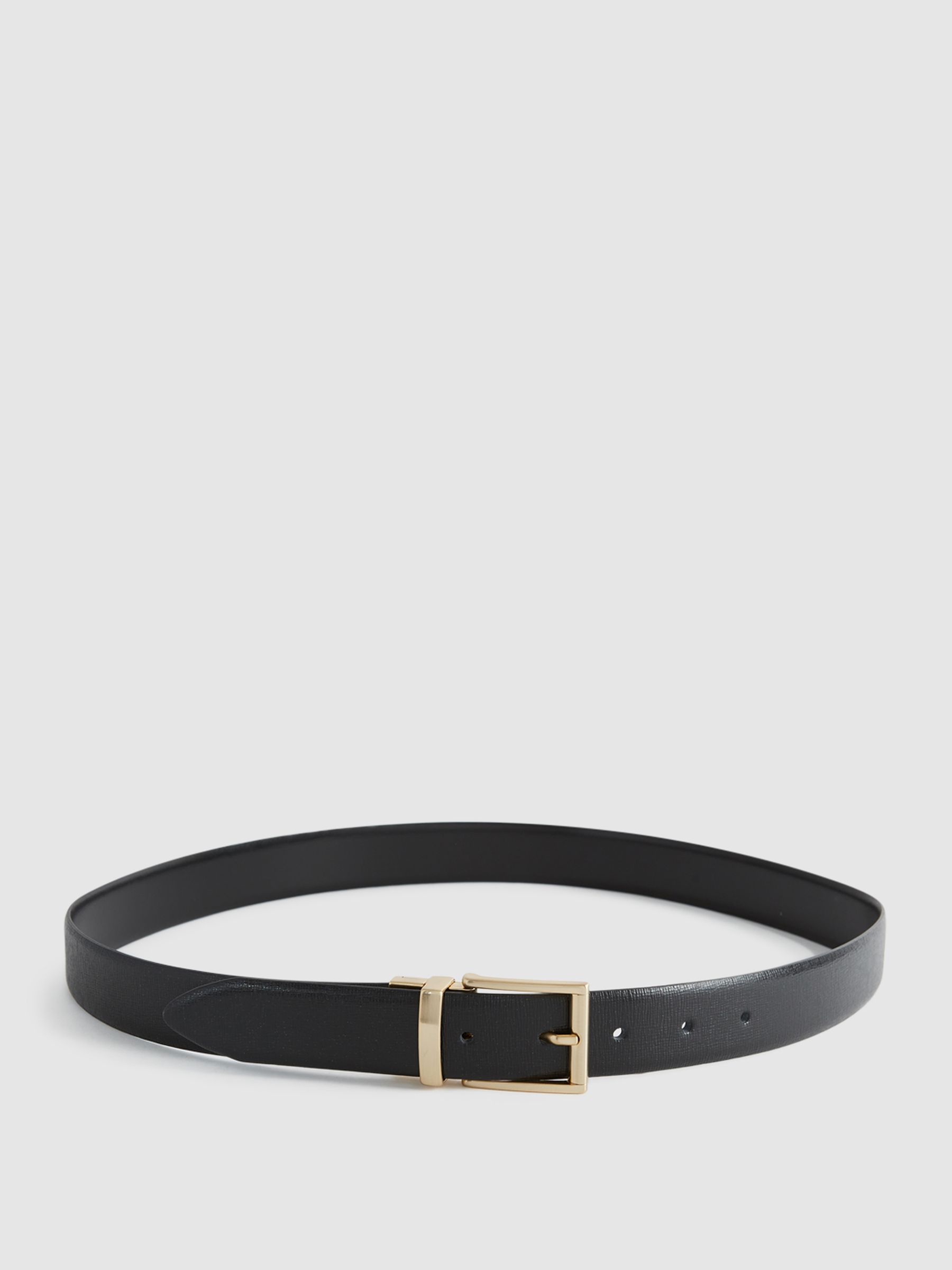 Reversible Leather Belt in Black - Image 5 of 5