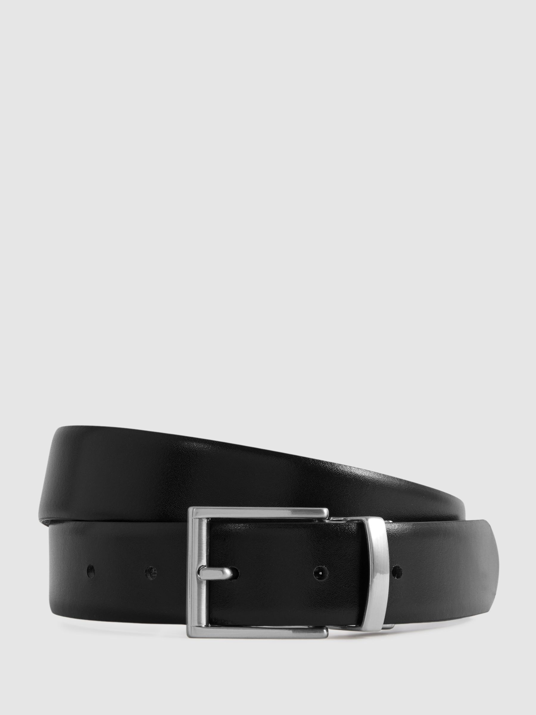Reversible Leather Belt in Black - Image 5 of 5