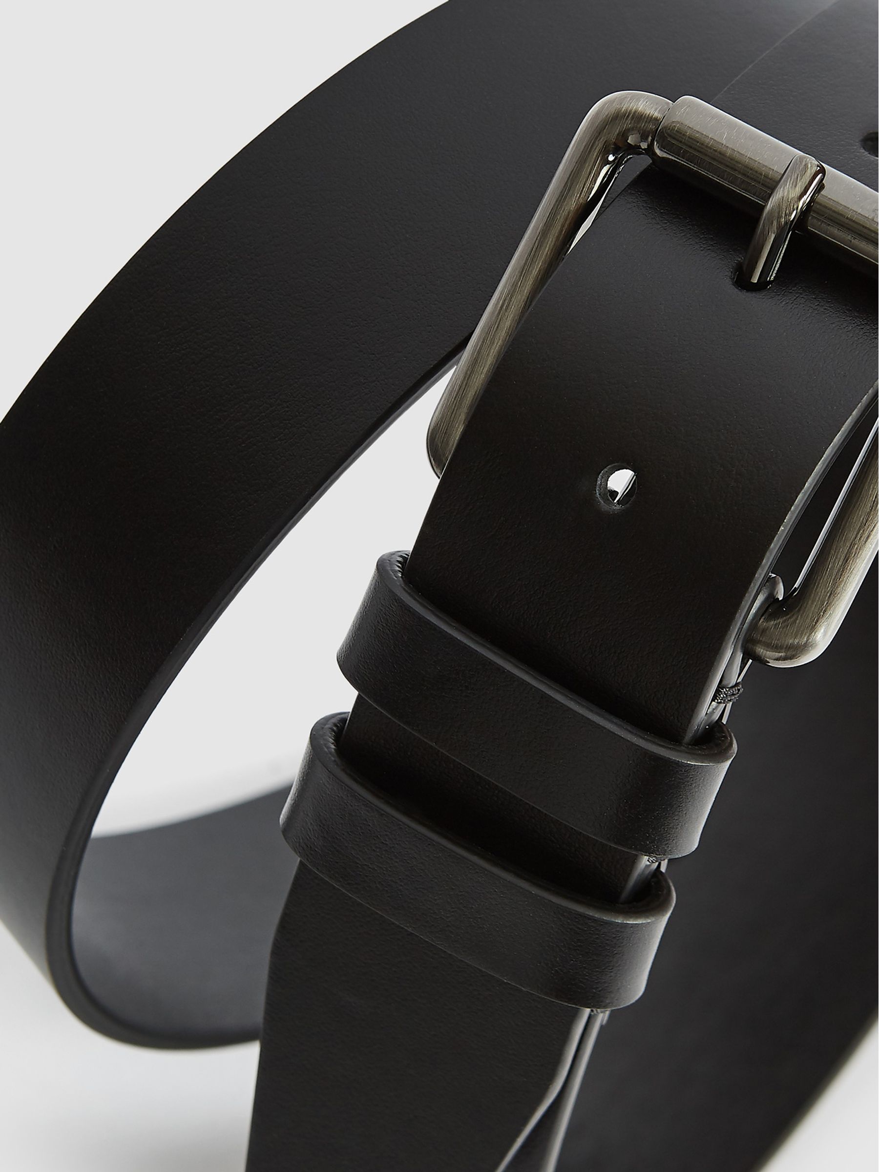 Leather Belt in Black - Image 3 of 4