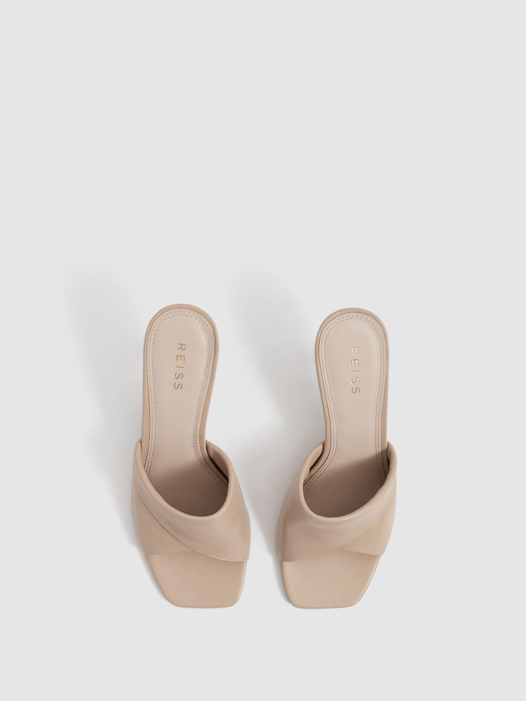 Folded Mules in Nude - Image 5 of 7
