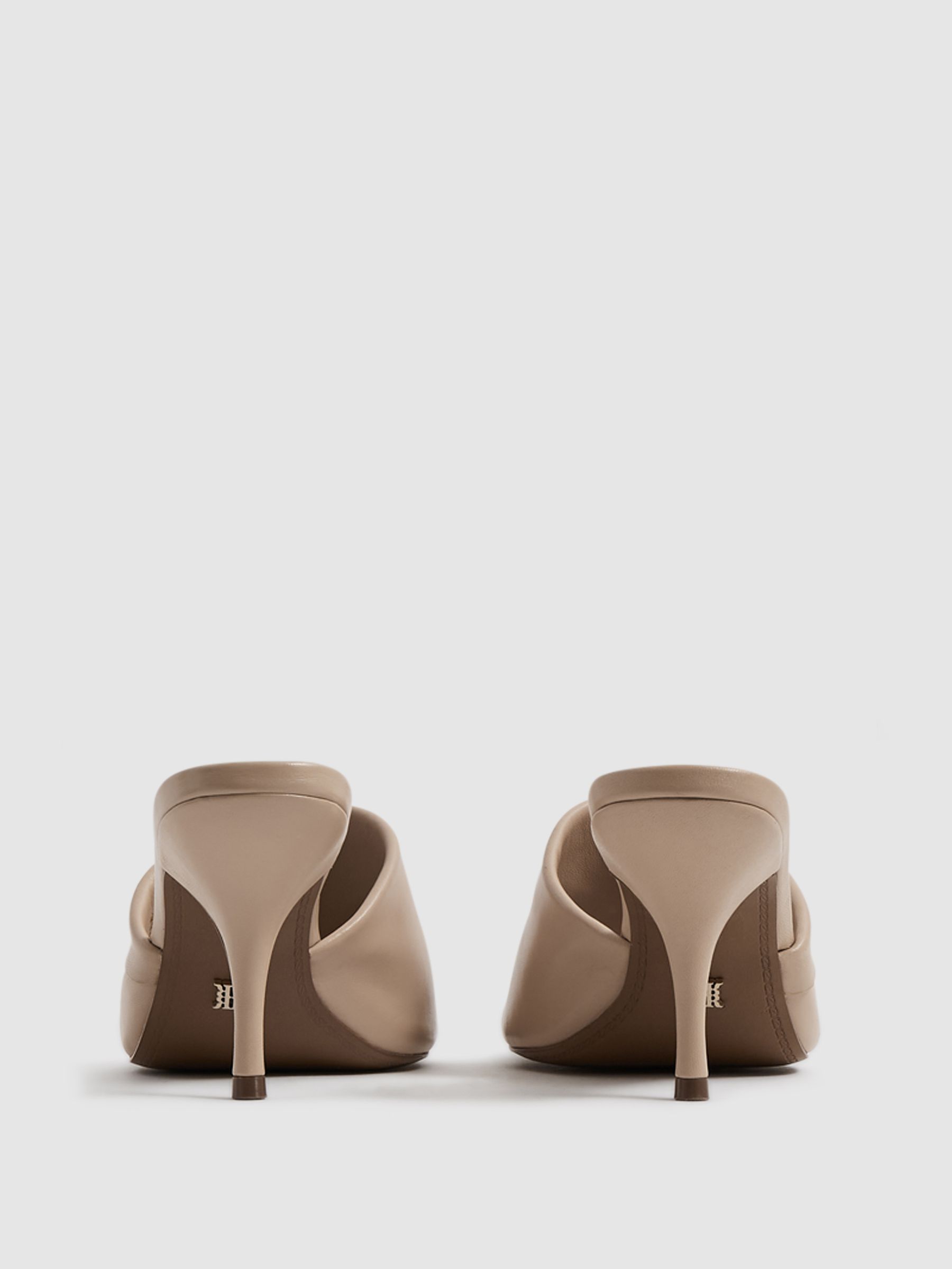 Folded Mules in Nude - Image 7 of 7