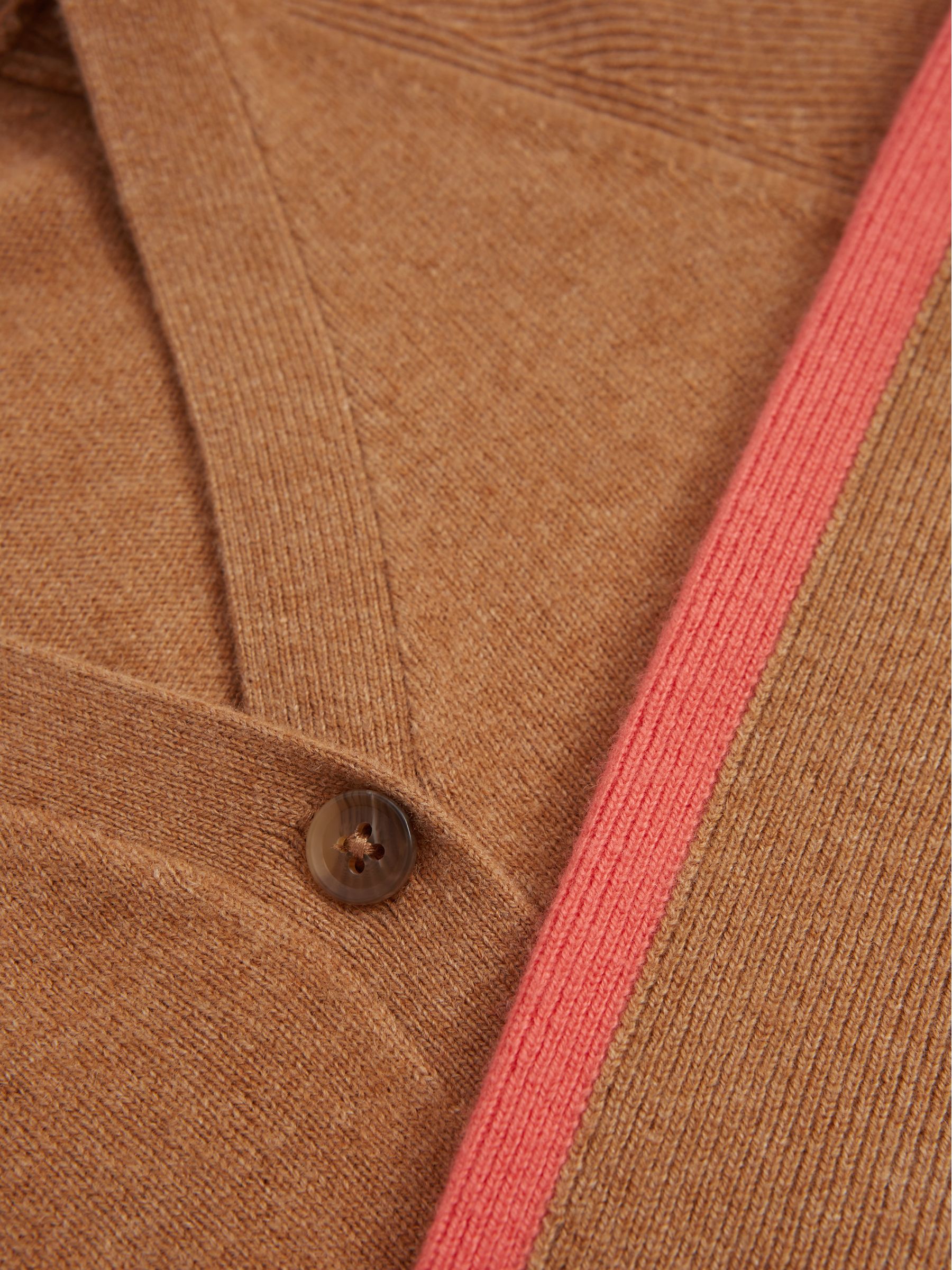 Senior Colourblock Cardigan in Tan - Image 8 of 8
